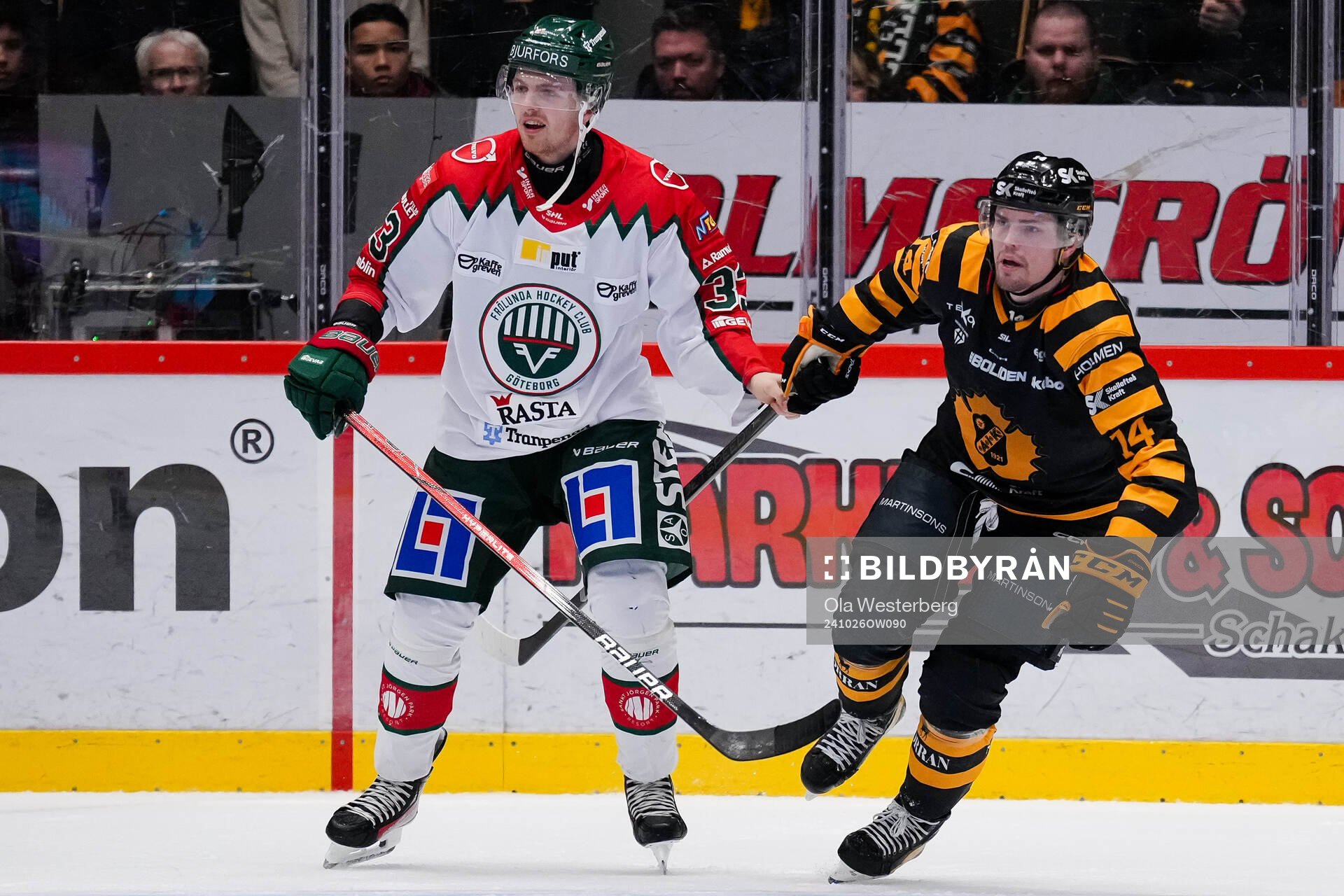 Frölundas Linus Högberg och Skellefteås Andreas Johnson