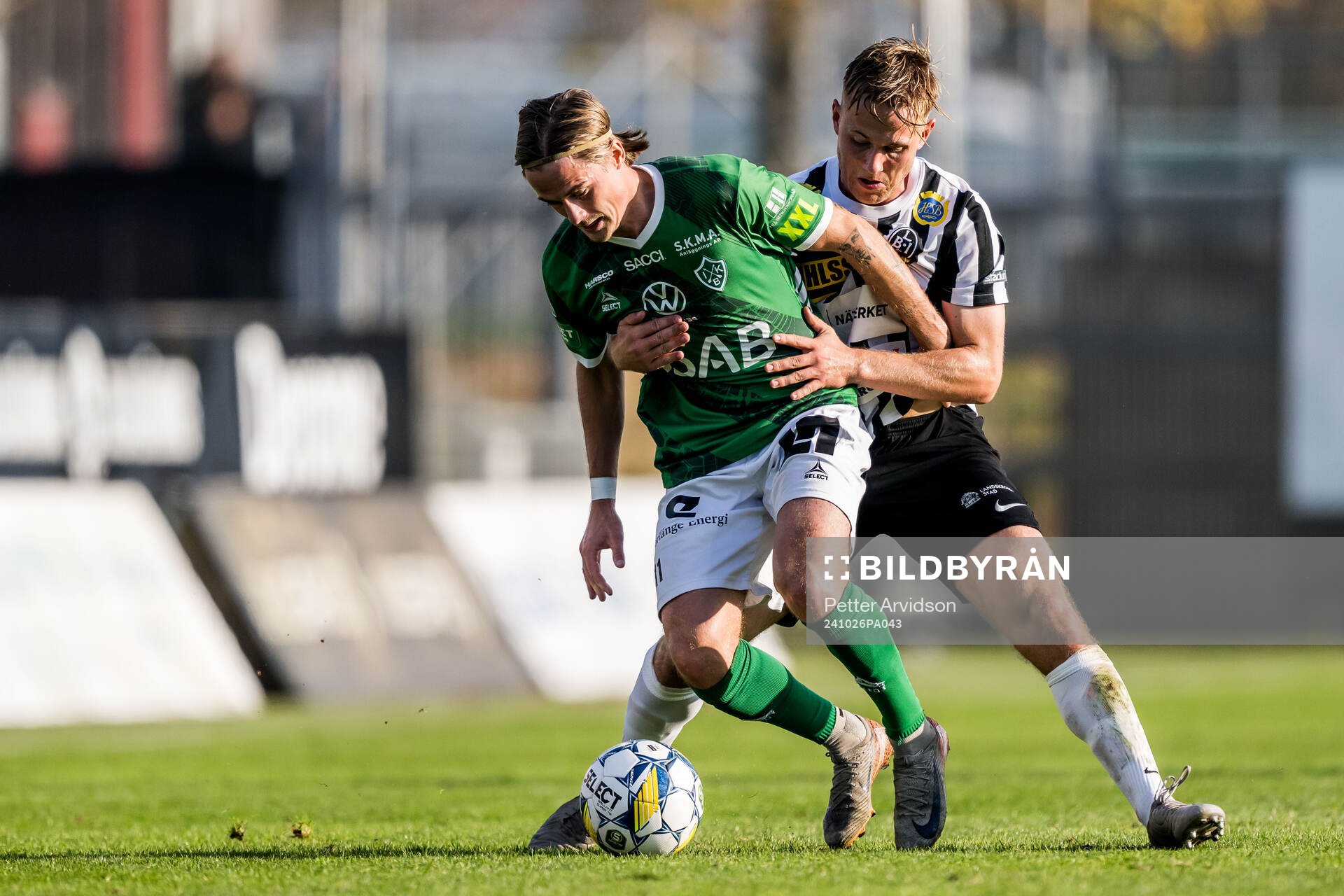Brages Johan Arvidsson och Landskronas Jesper Strid