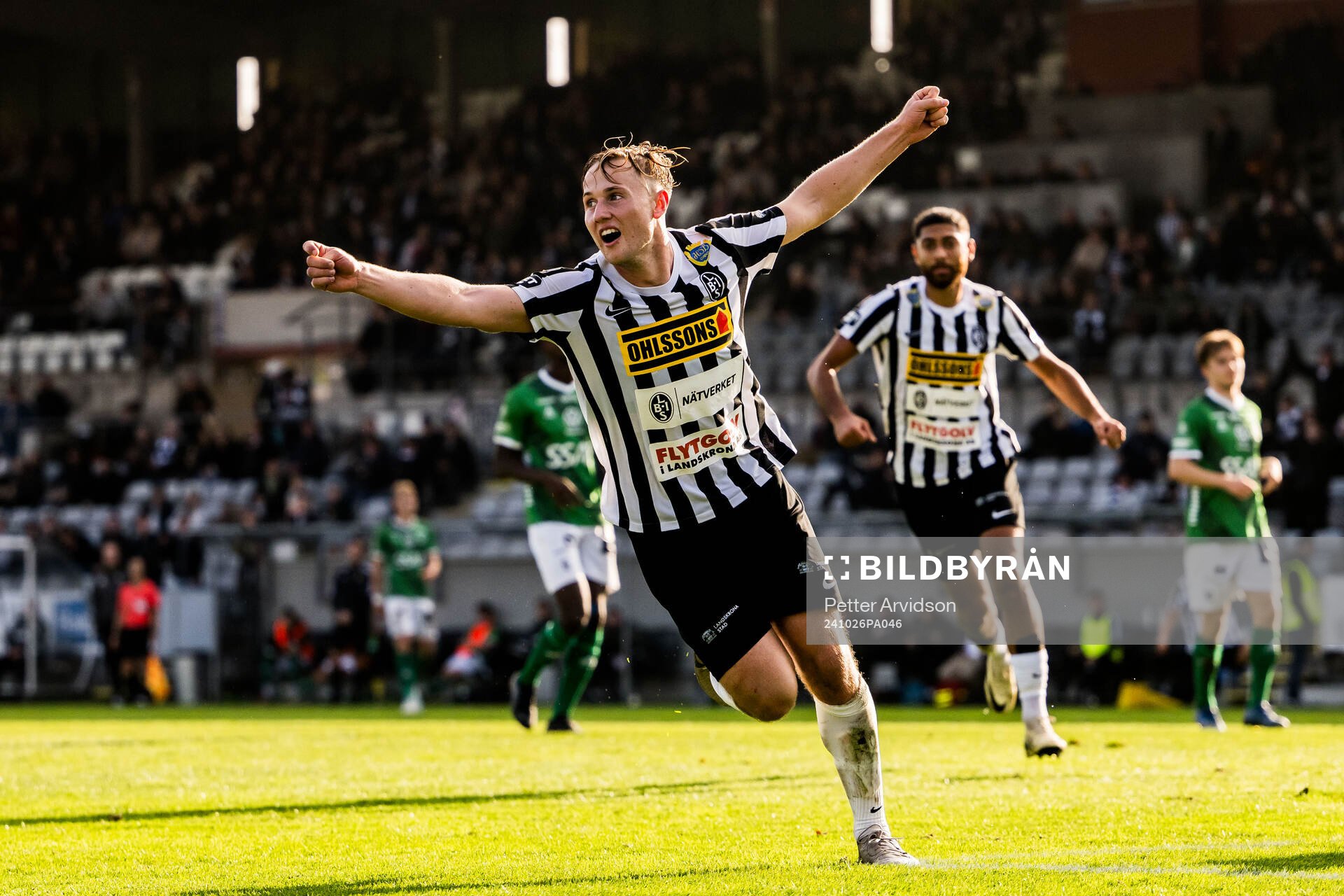 Landskronas Jesper Strid jublar
