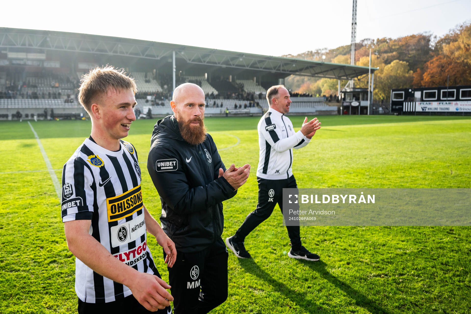 Landskronas Constantino Capotondi och tränare Max Mölder
