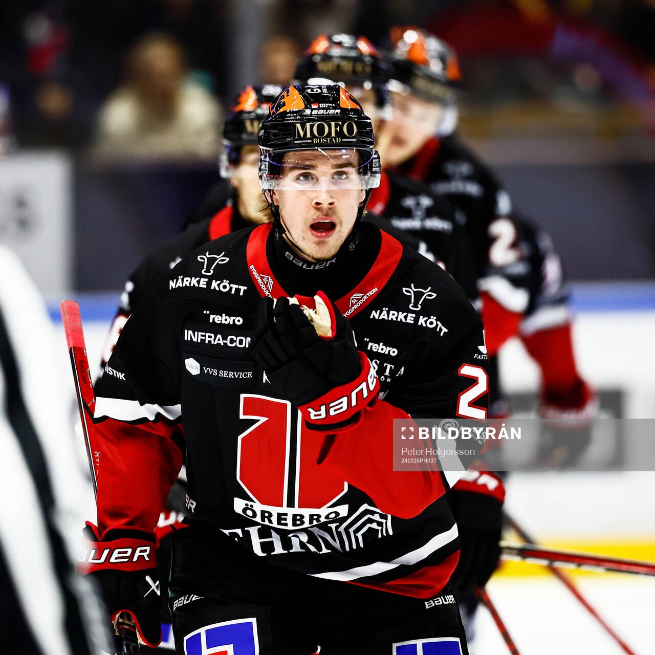 Örebros Peetro Seppälä jublar