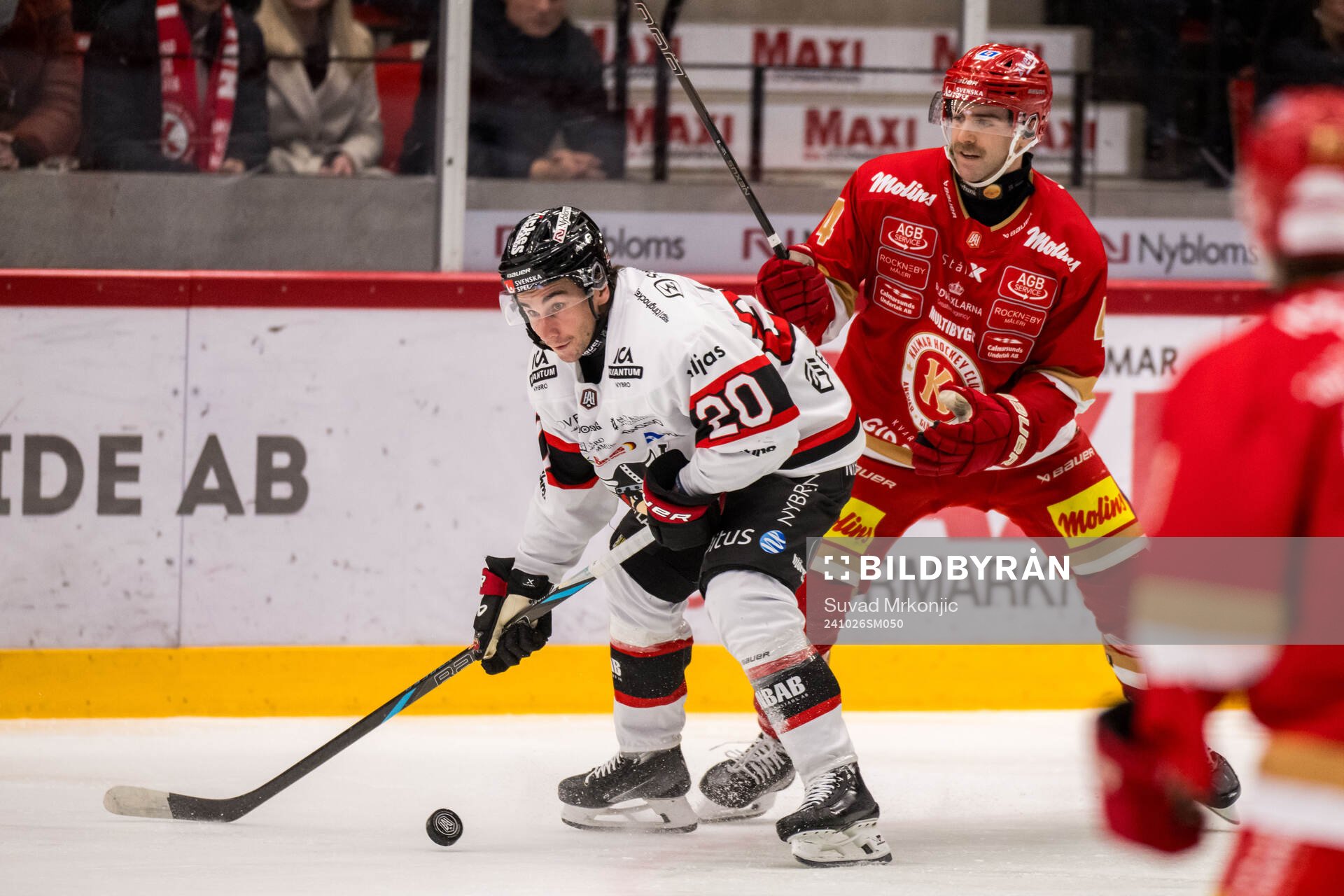 Nybros Juho Liuksiala och Kalmars Trevor Cosgrove