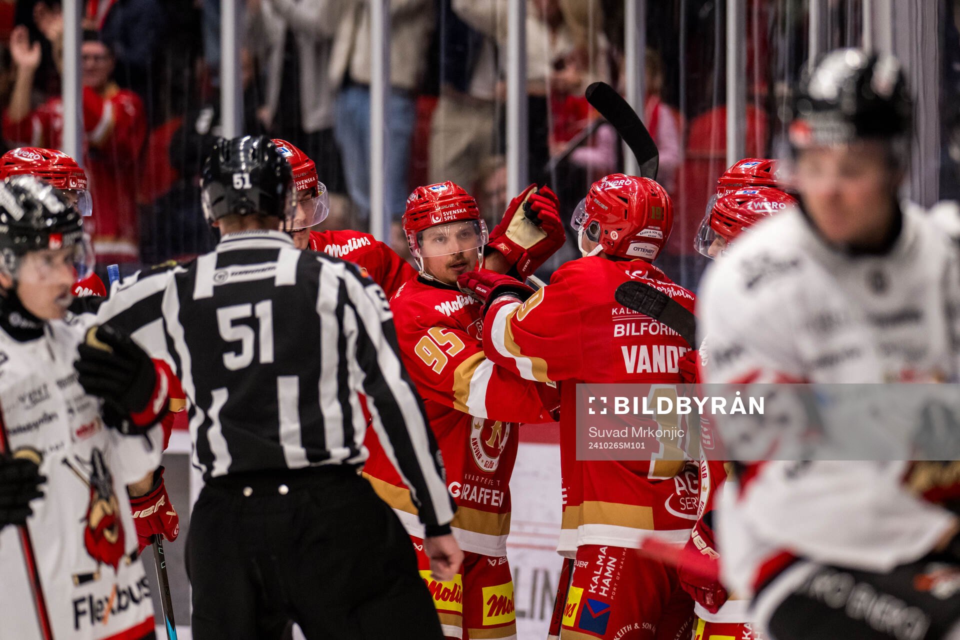 Kalmars Teemu Väyrynen jublar