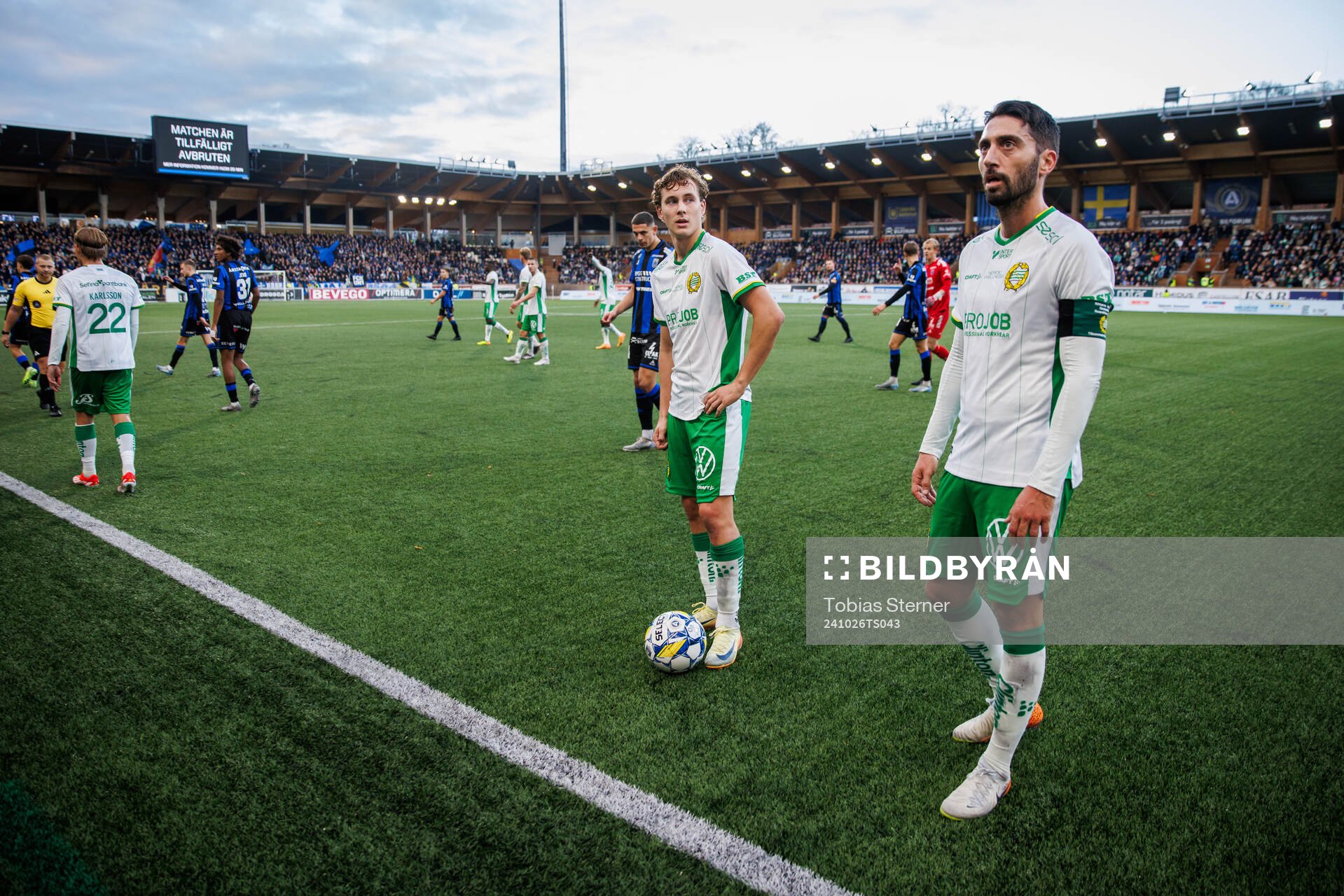 Hammarbys Hampus Skoglund och Nahir Besara