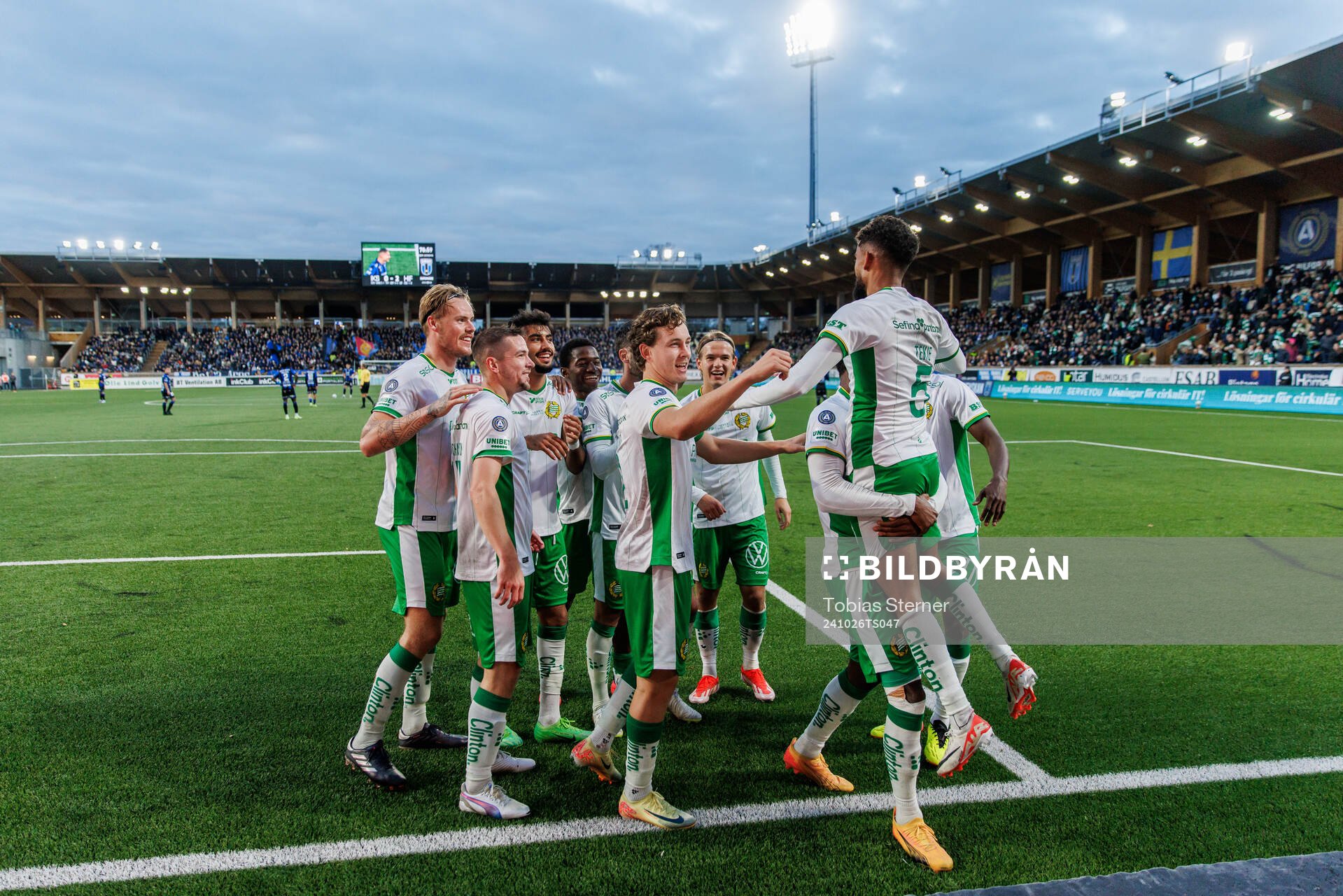 Hammarbys Tesfaldet Tekie jublar