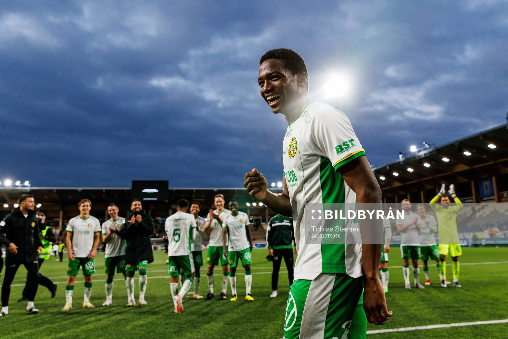 Hammarbys Bouzomana Toure jublar