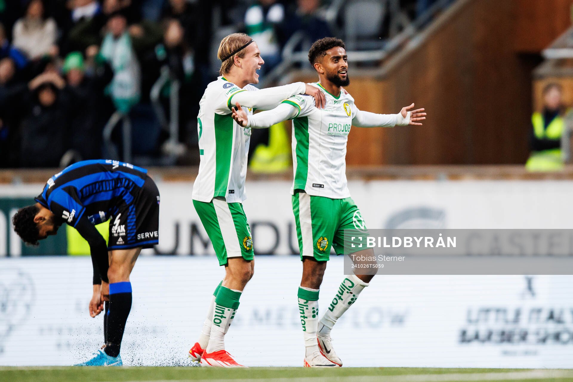 Hammarbys Tesfaldet Tekie jublar