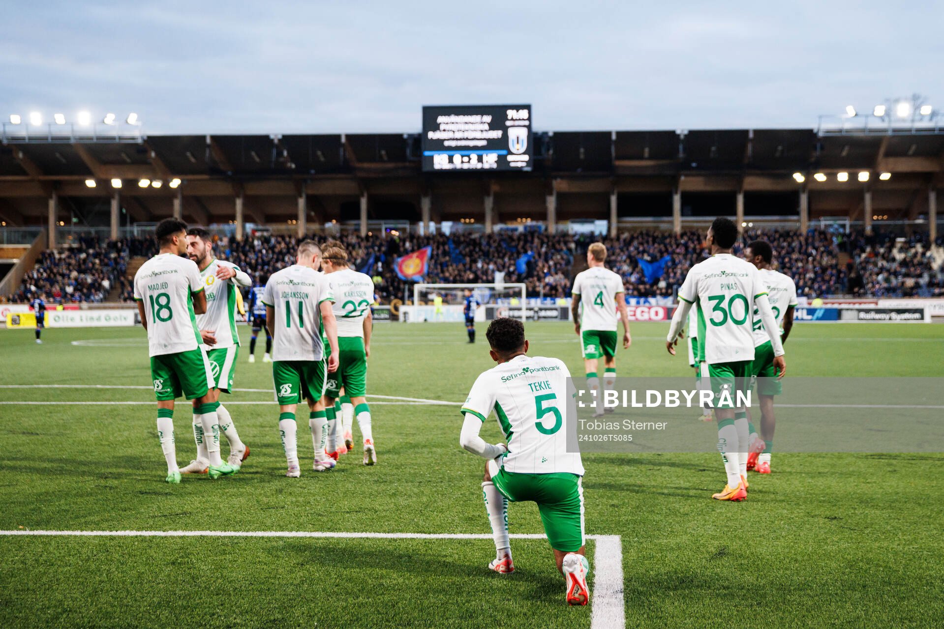 Hammarbys Tesfaldet Tekie jublar