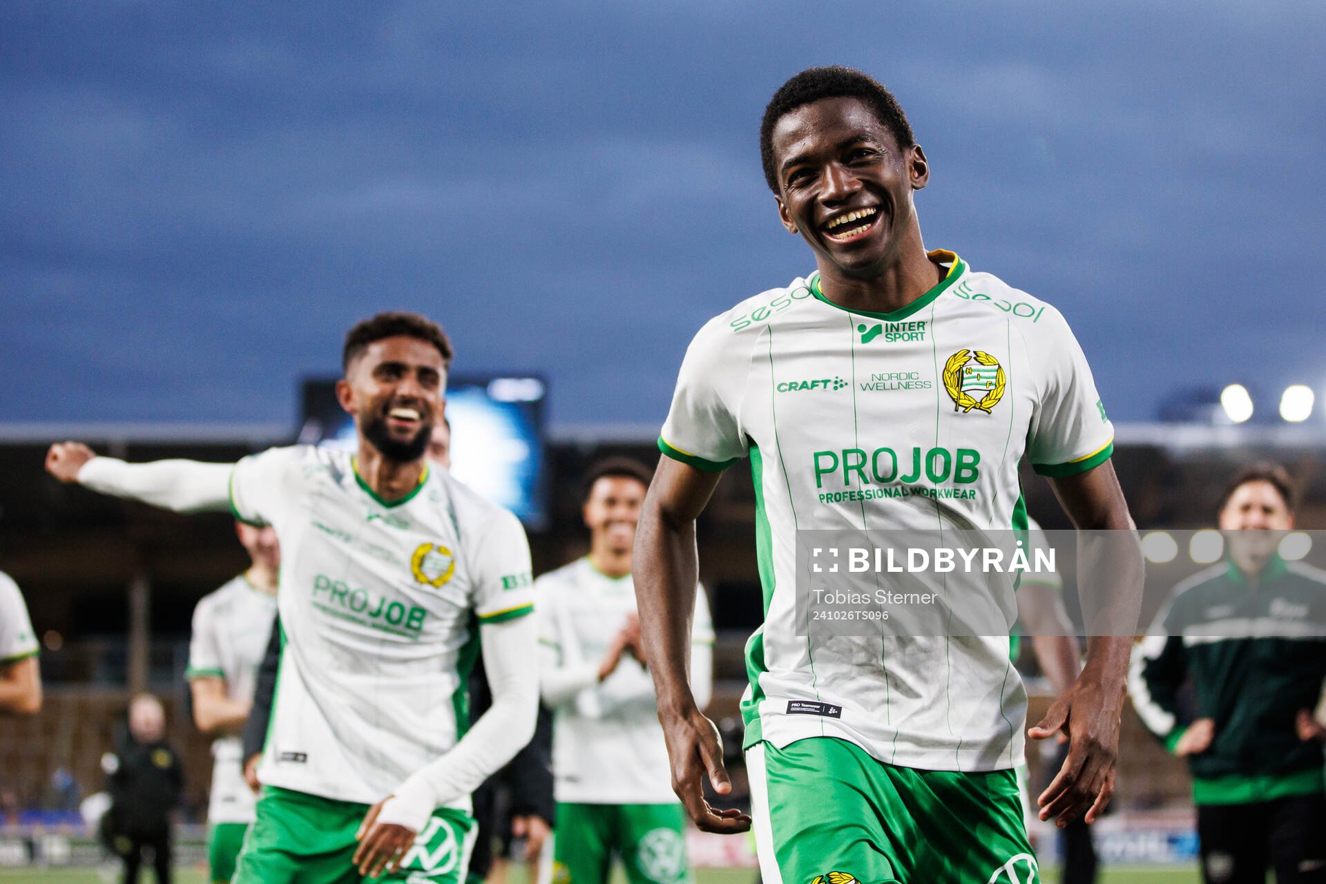 Hammarbys Bouzomana Toure jublar
