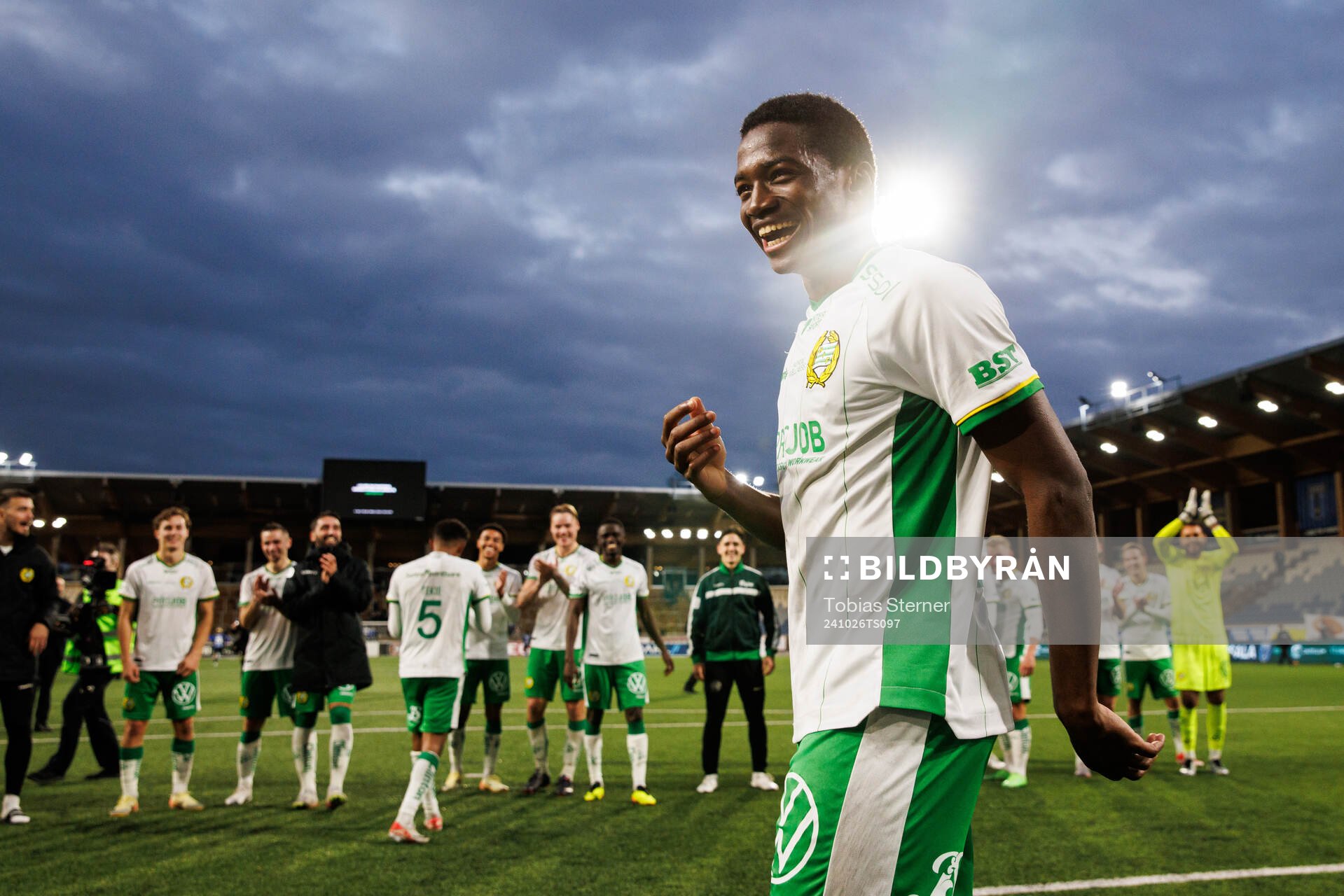 Hammarbys Bouzomana Toure jublar