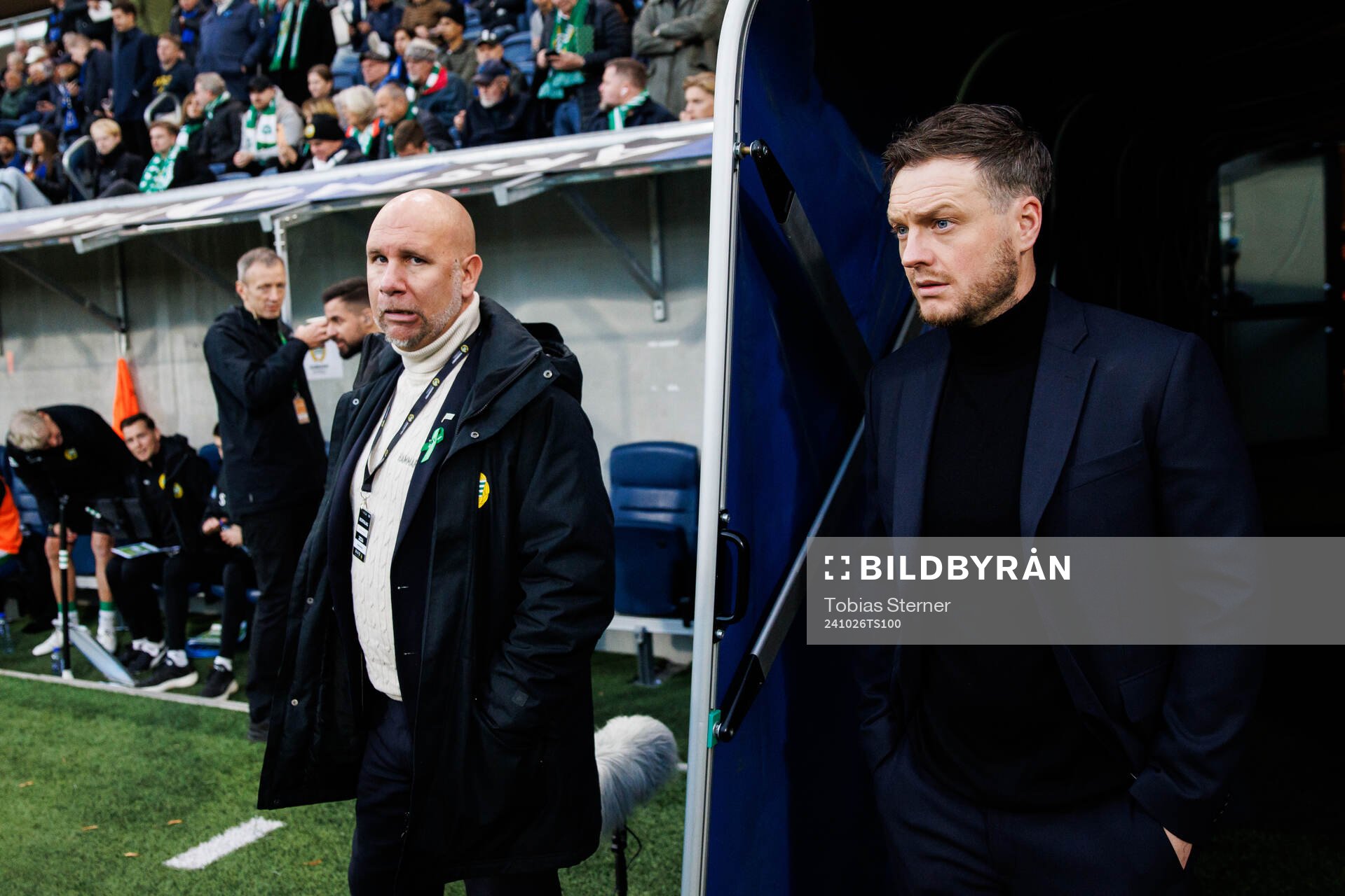 Hammarbys sportchef Mikael Hjelmberg och tränare Kim