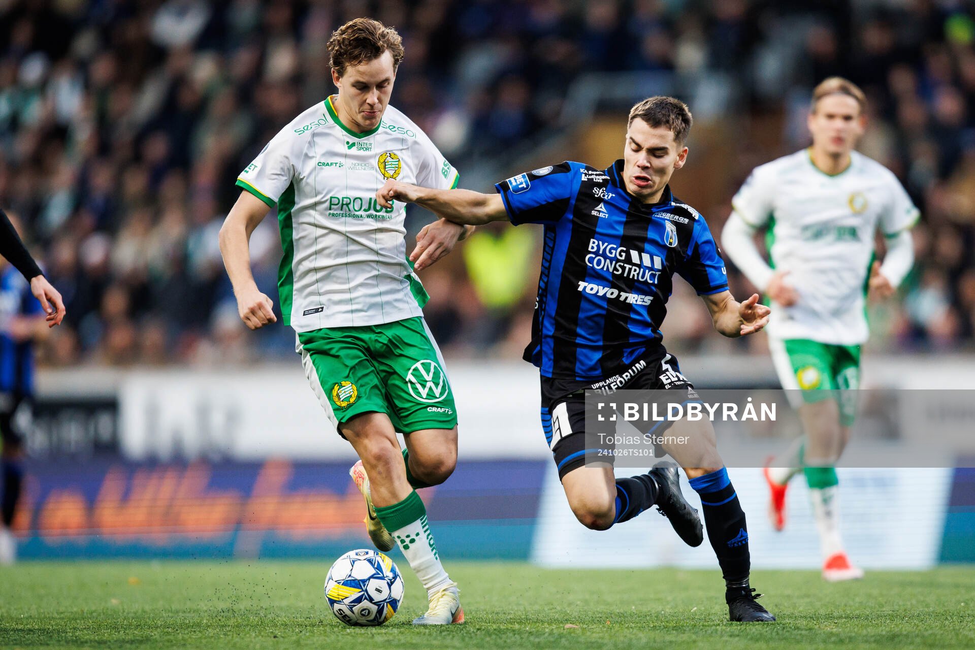 Hammarbys Hampus Skoglund och Sirius Leo Walta
