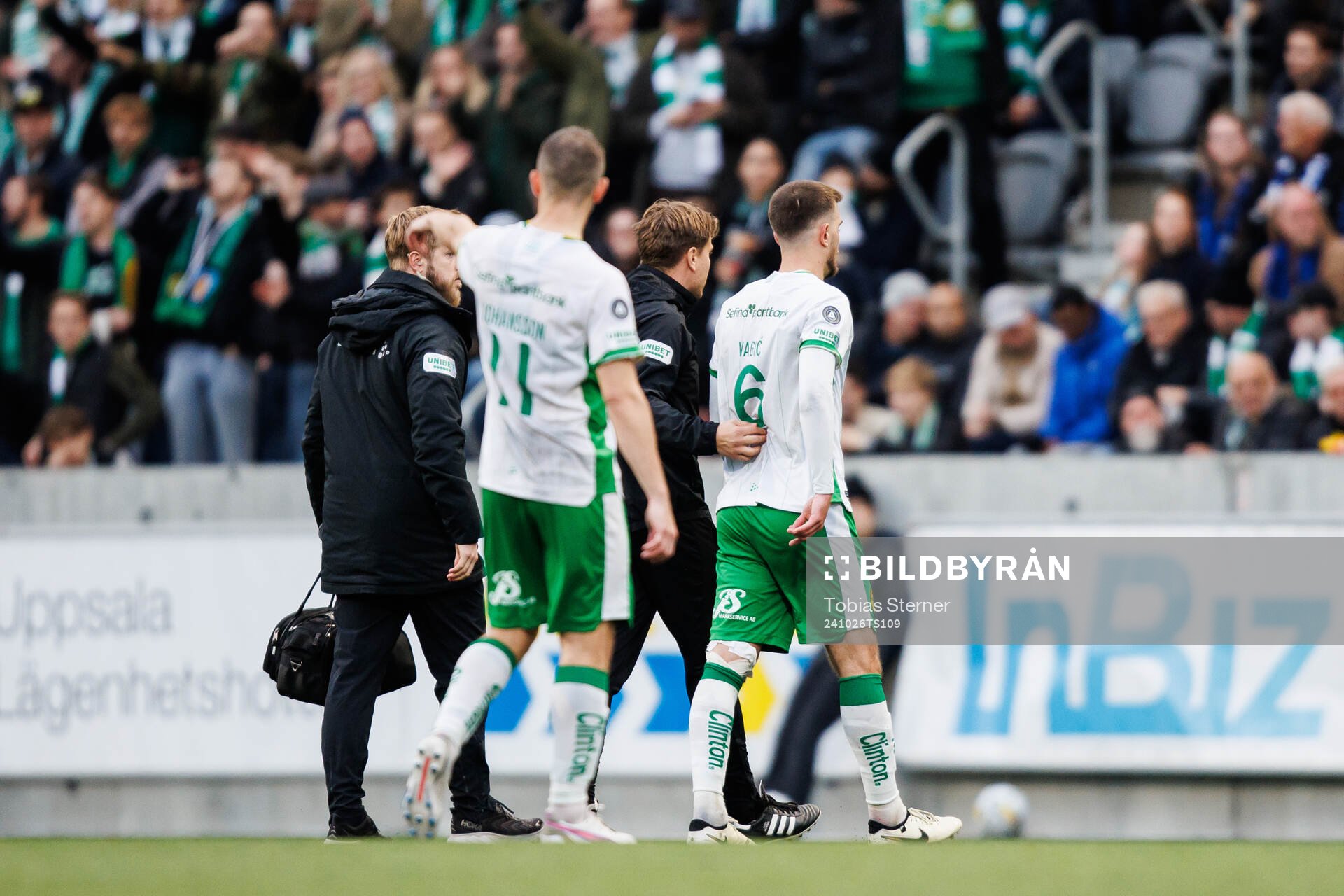 Hammarbys Pavle Vagic lämnar planen