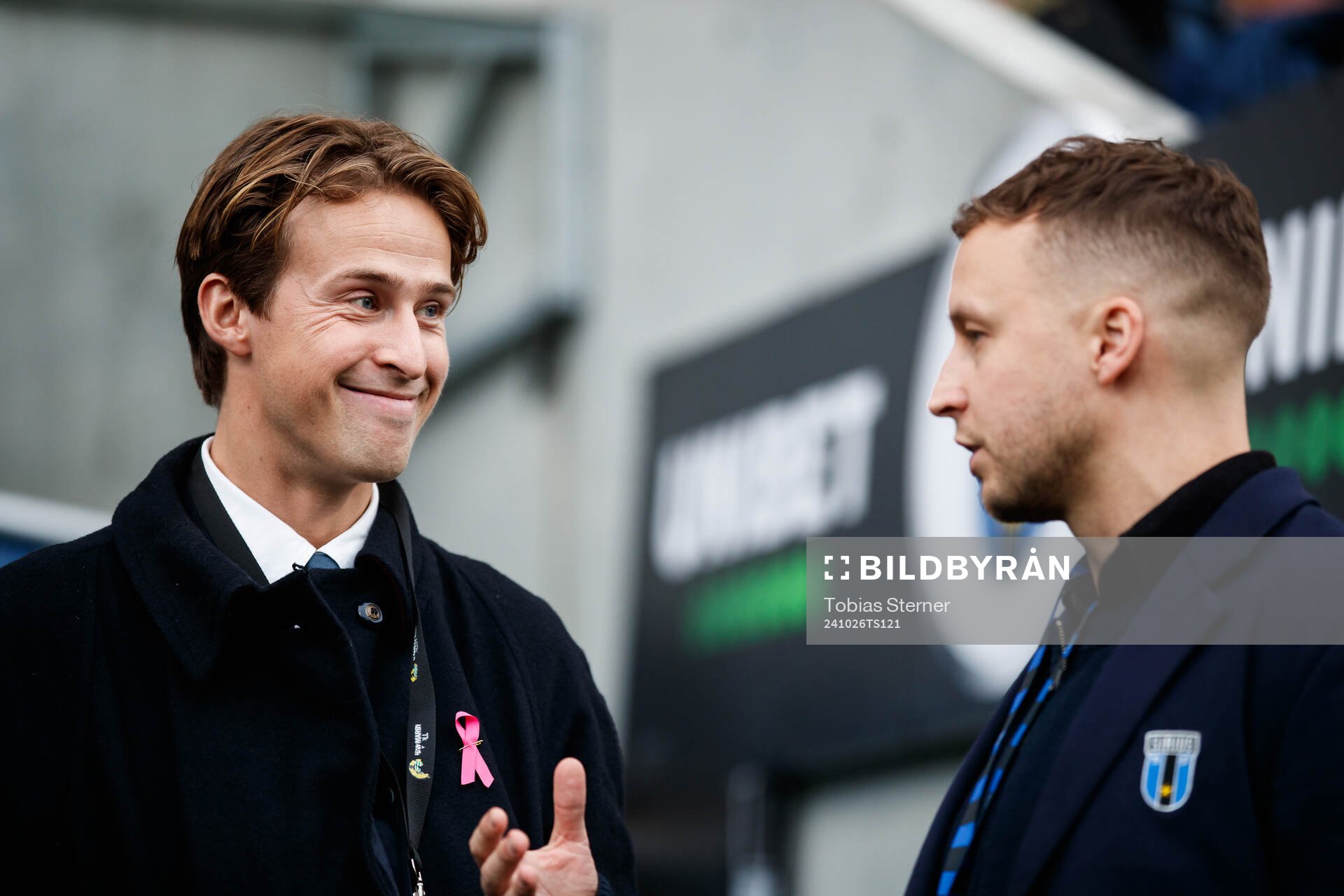 Hammarbys tekniske chef Adrian von Heijne och Sirius chef