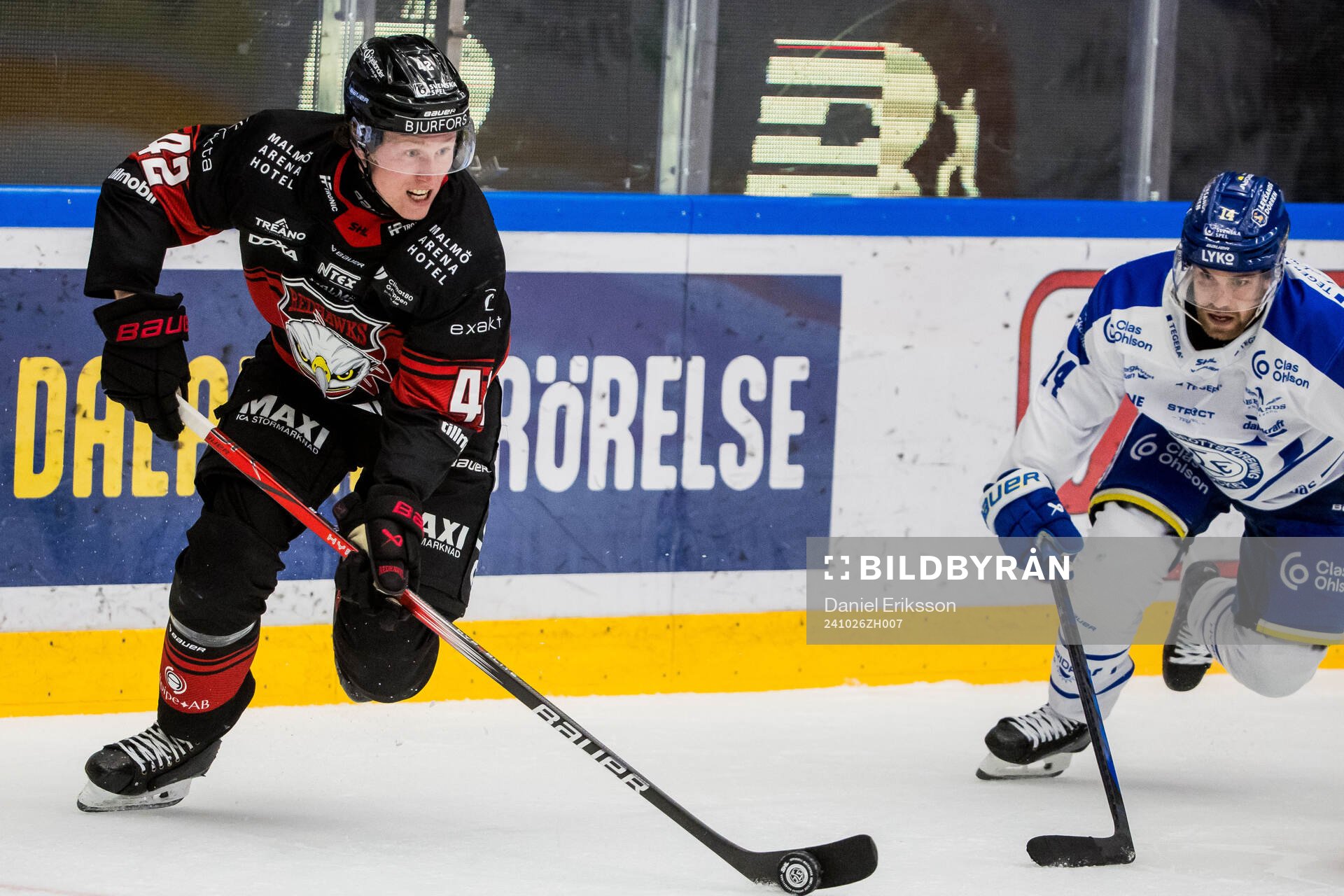 Malmö Redhawks Robin Salo och Leksands Oskar Lang