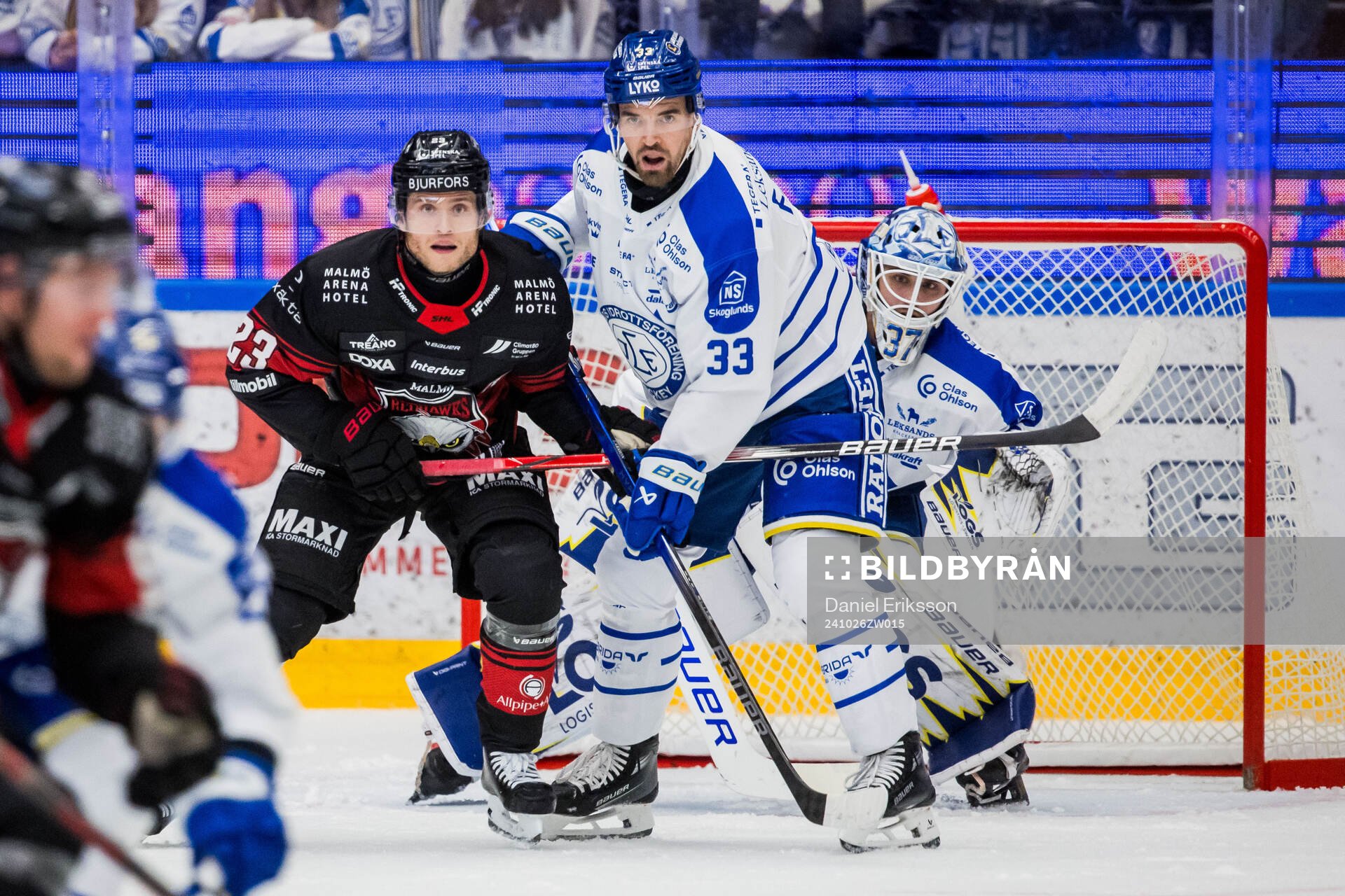 Malmö Redhawks Christoffer Forsberg och Leksands Eddie