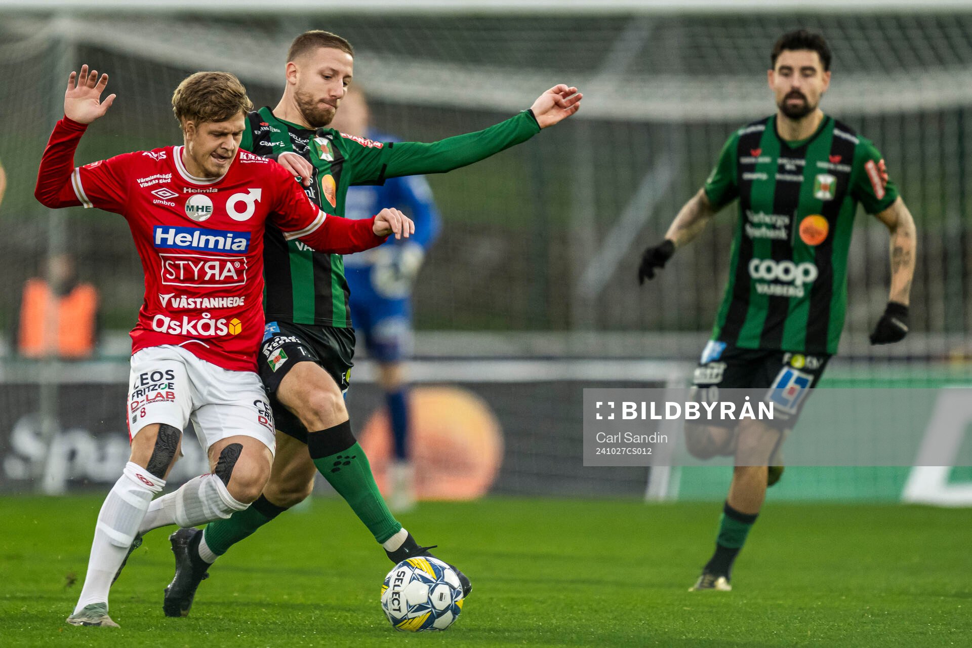 Degerfors Kevin Holmén och Varbergs Kevin Custovic