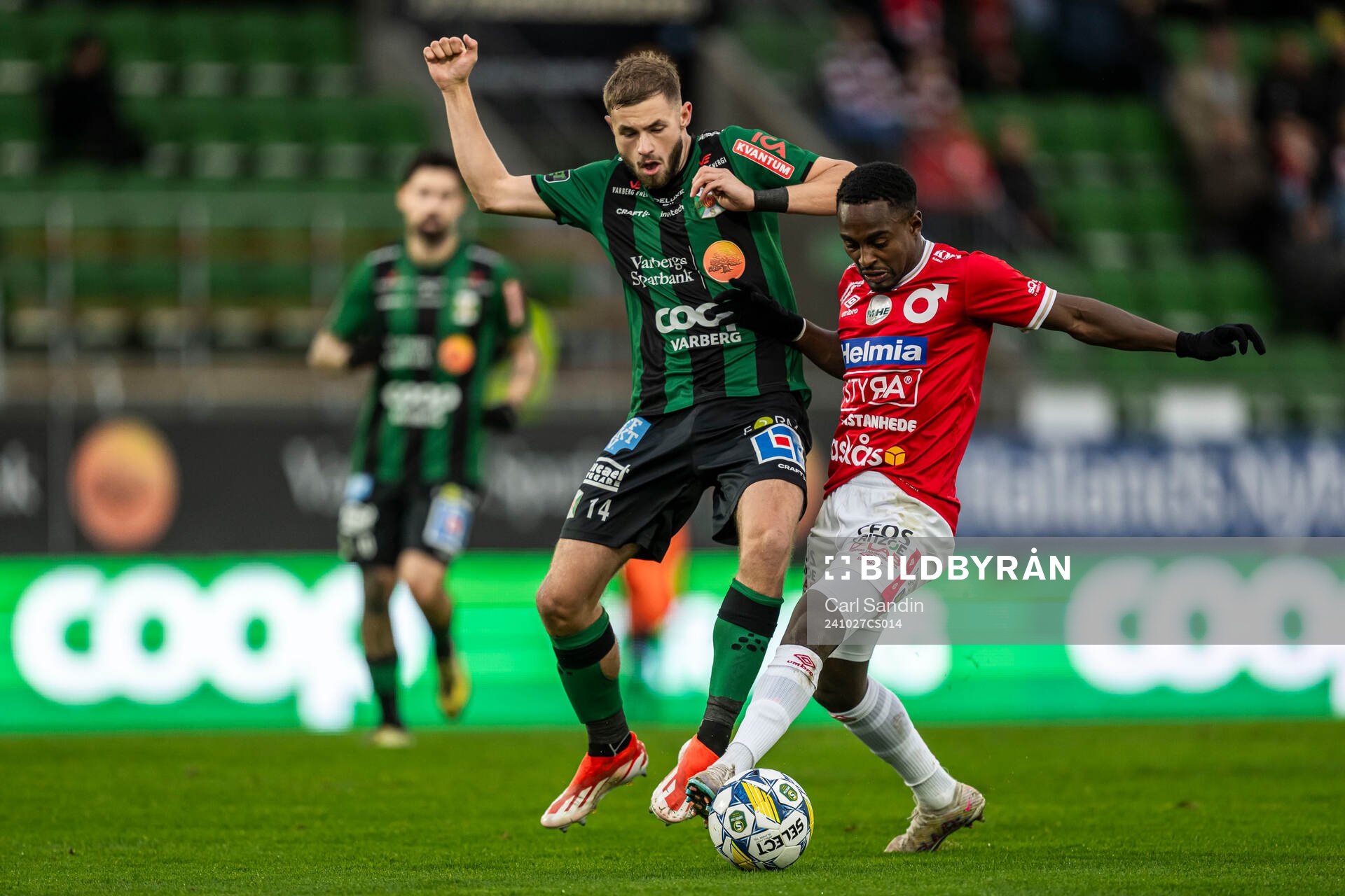 Varbergs Oliver Alfonsi och Degerfors Nahom Girmai Netabay