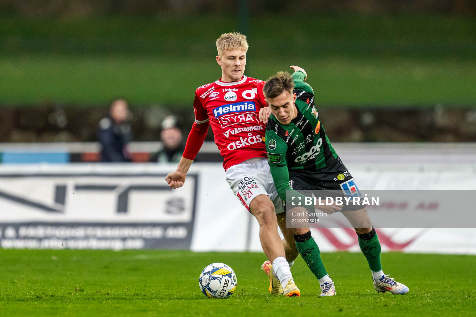 Degerfors Elias Pihlström och Varbergs Anton Kurochkin