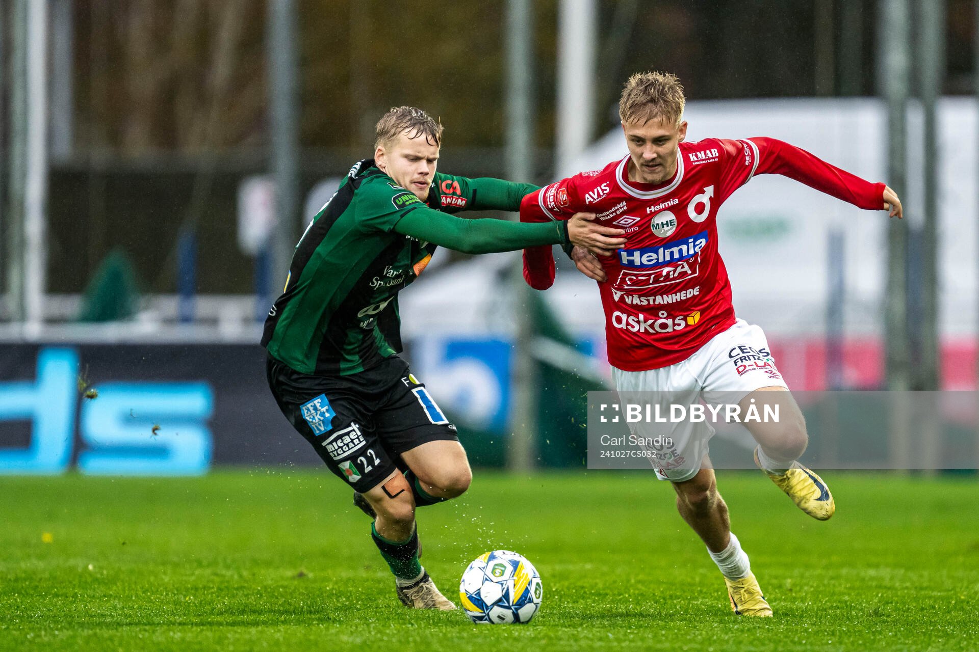 Varbergs Leo Frigell Jansson och Degerfors Elias Pihlström