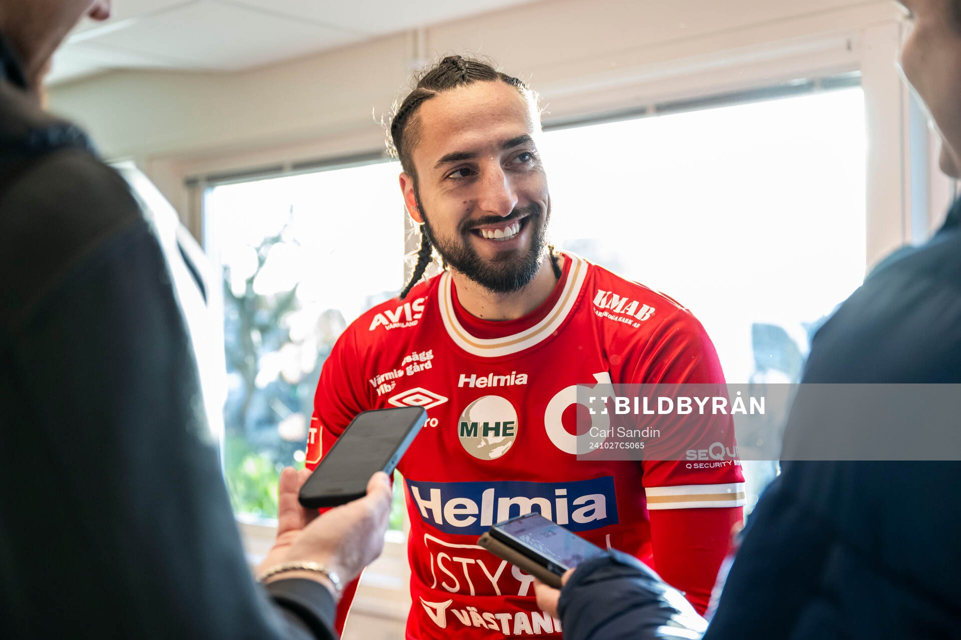 Degerfors Dijan Vukojevic i mixade zonen