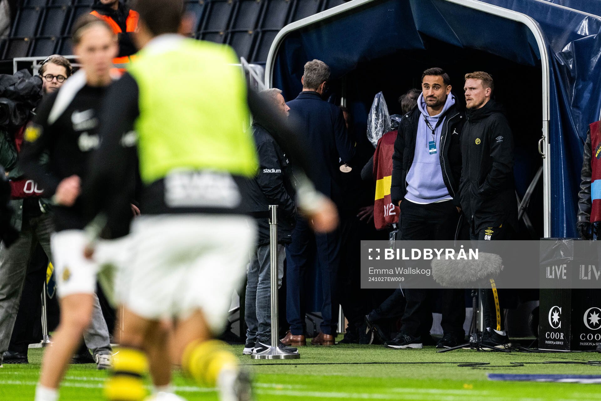 AIKs Sotirios Papagiannopoulos och Elfsborgs tränare Oscar