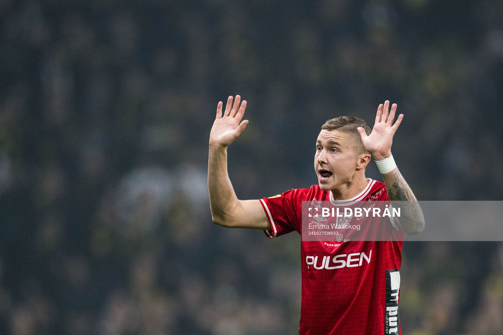 Elfsborgs Sebastian Holmen reagerar