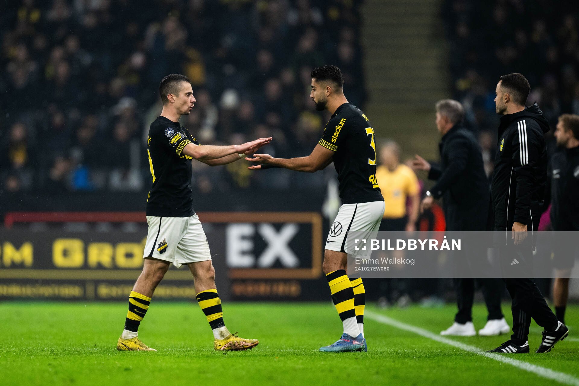 AIKs Dino Besirovic och Ahmad Faqa