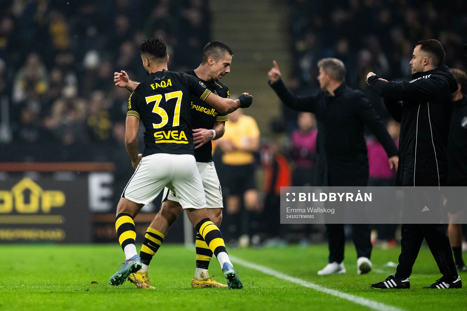 AIKs Dino Besirovic och Ahmad Faqa