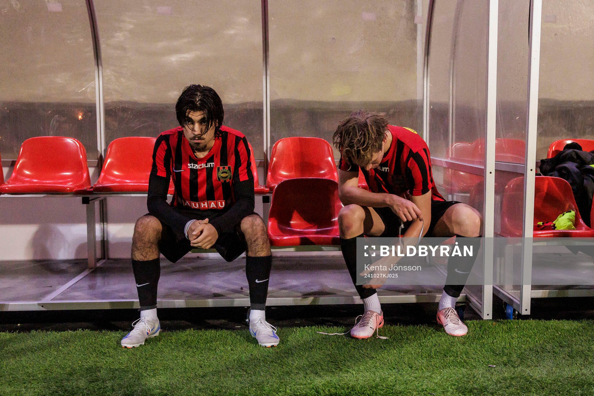Brommapojkarnas  Muhammed Hamza Korkmaz och Jacob Ringqvist