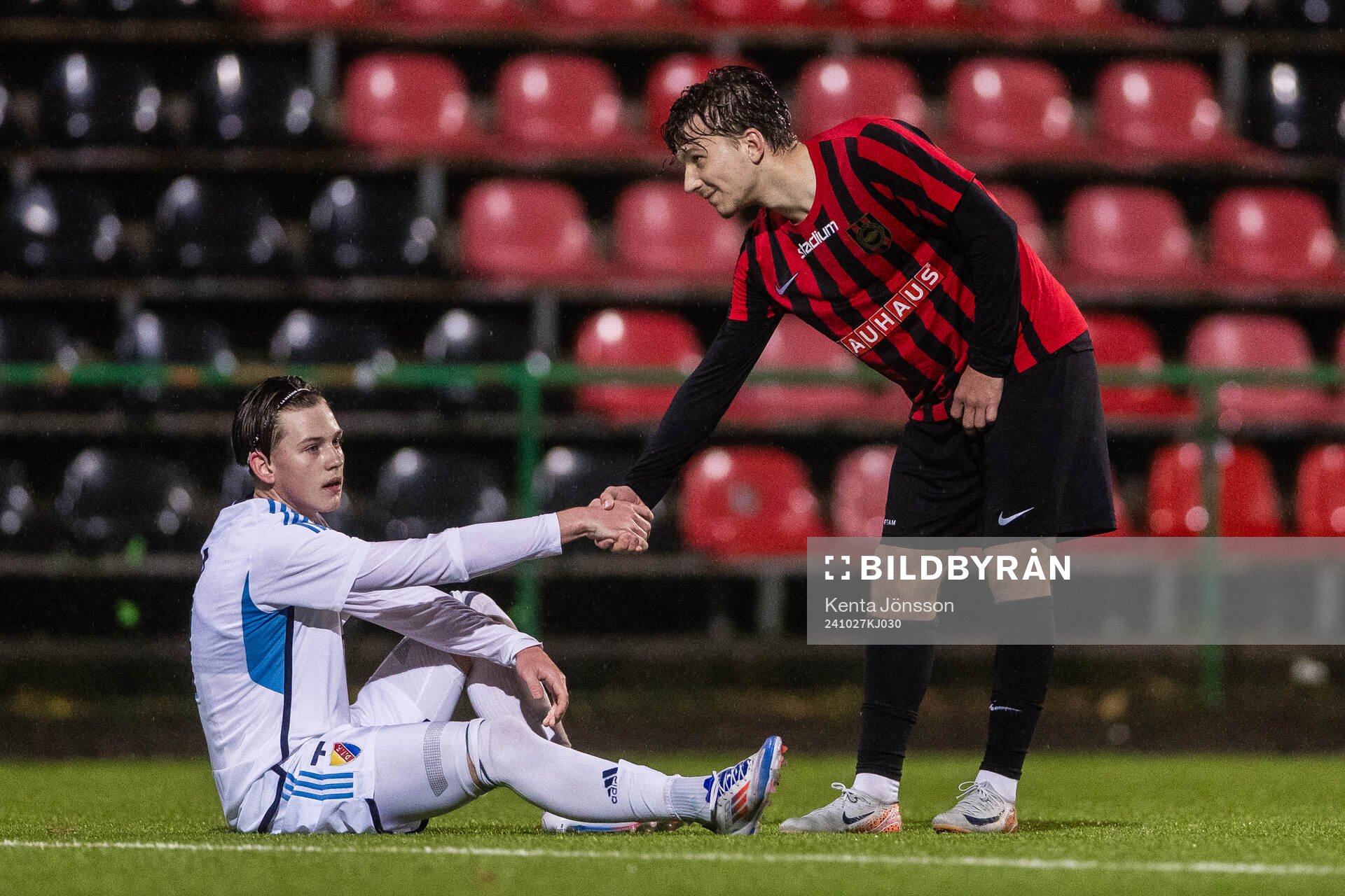 Djurgårdens Milian Jansson och Brommapojkarnas Alexander