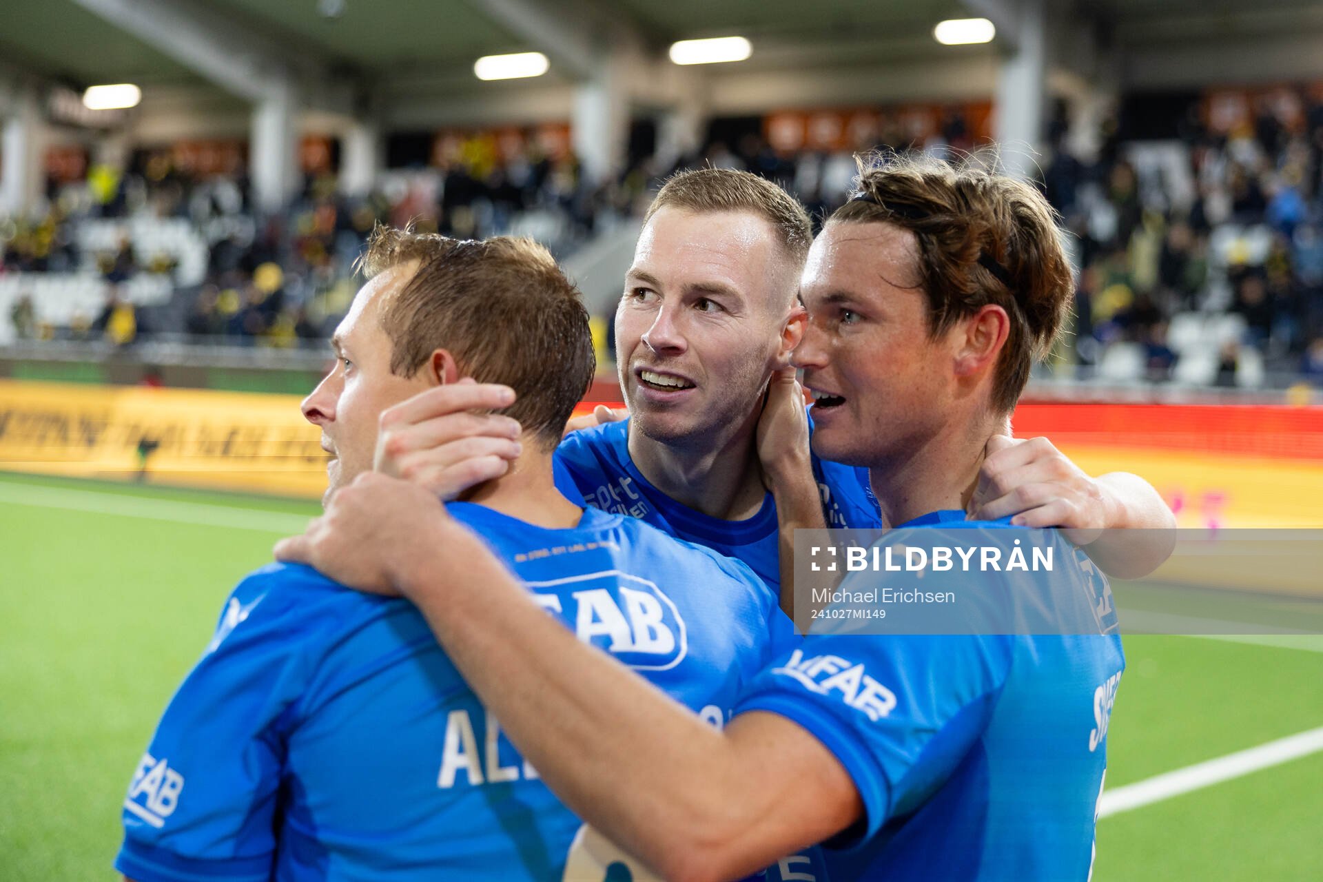 Halmstads spelare jublar