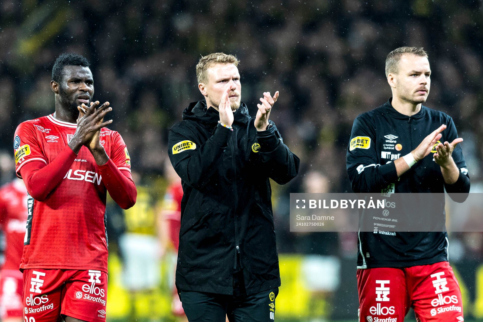Elfsborgs Ibrahim Buhari, manager Oscar Hiljemarkunder och