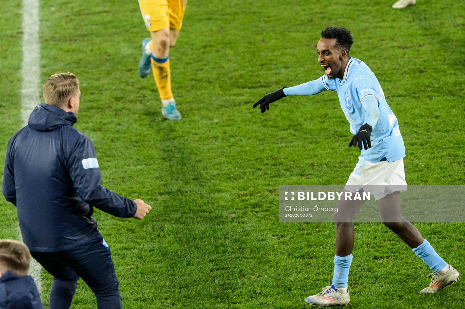 Malmö FFs Taha Ali jublar