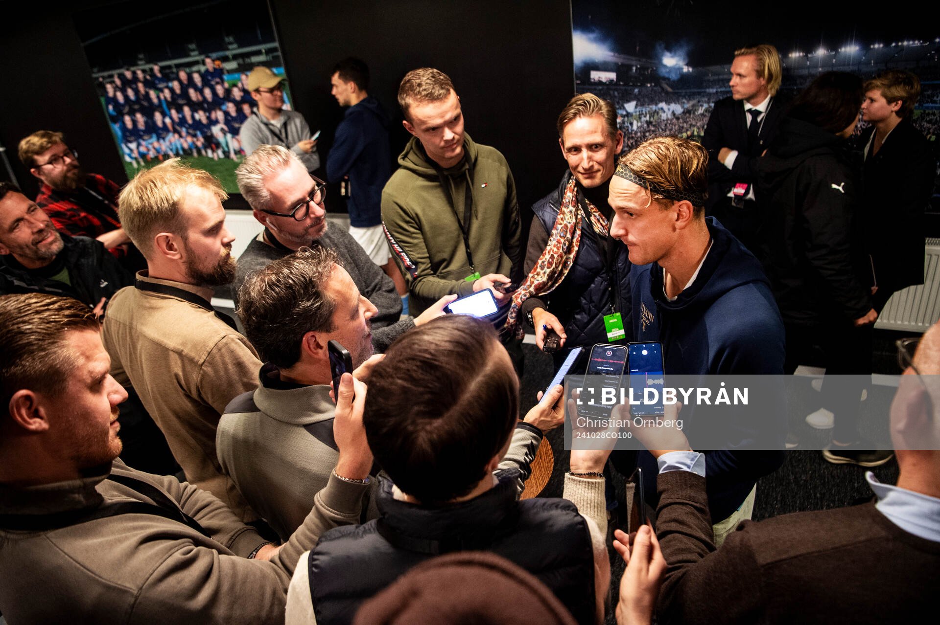 Malmö FFs Erik Botheim på en pressträff
