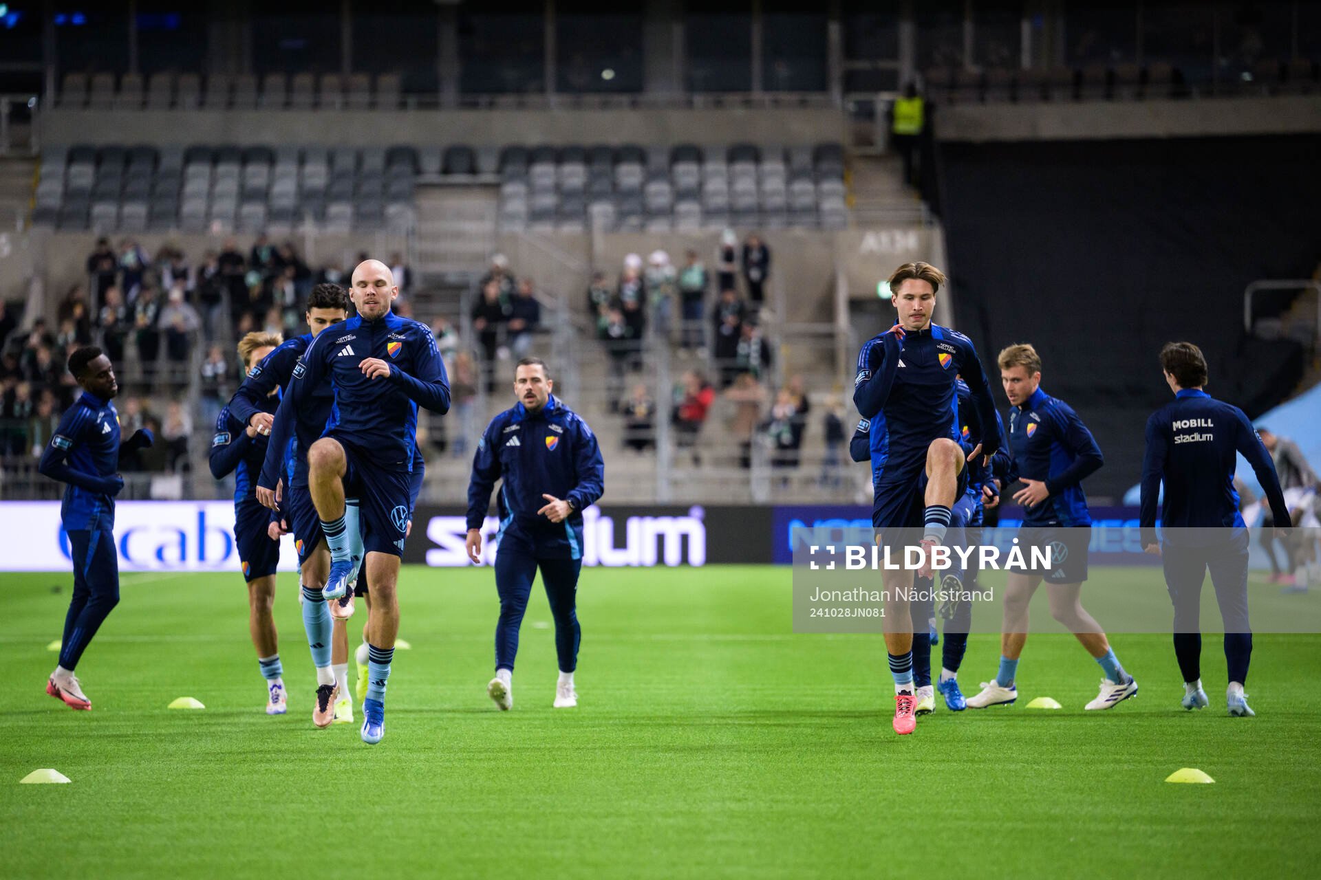 Under fotbollsmatchen i Allsvenskan mellan Djurgården och