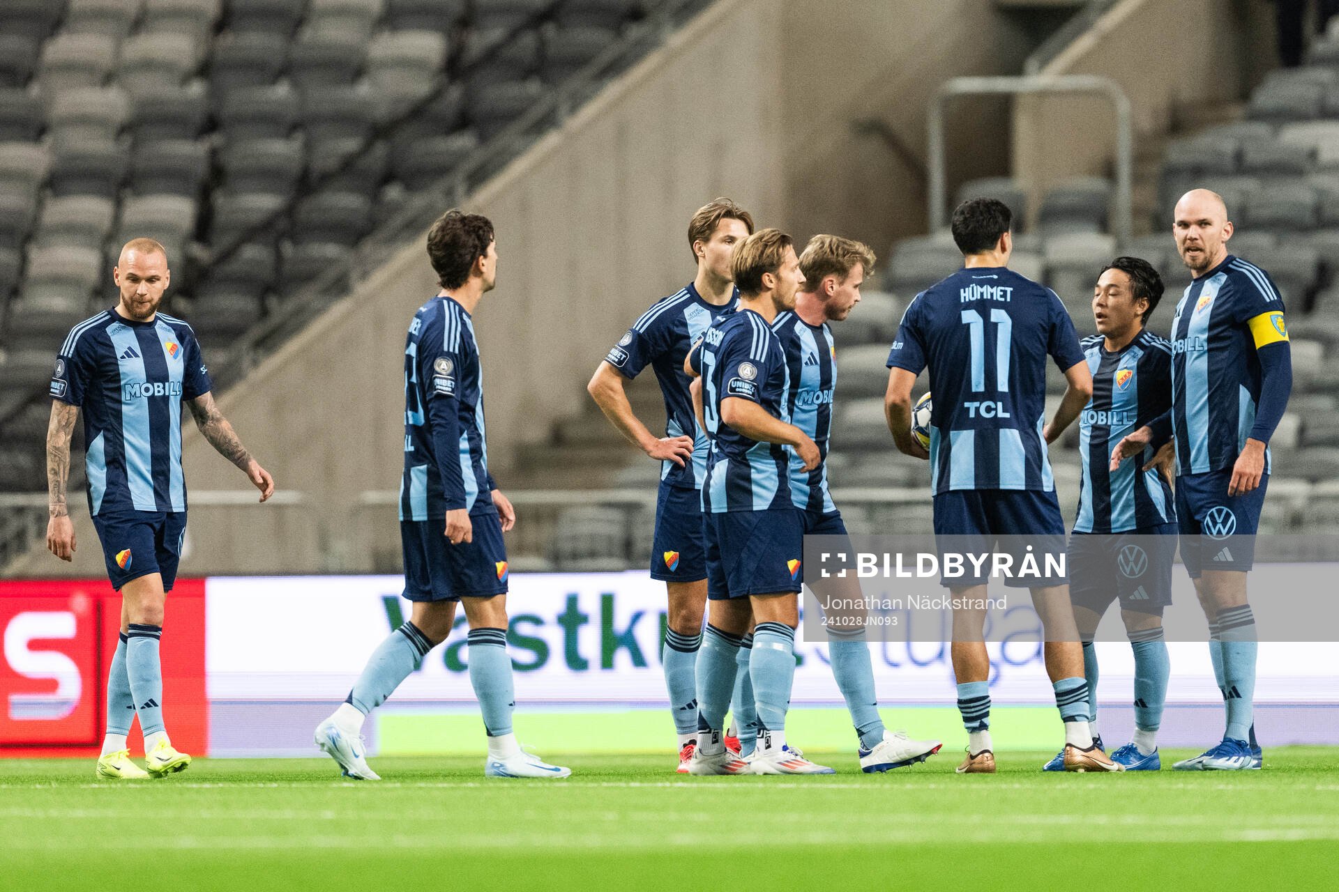 Djurgårdens spelare deppar