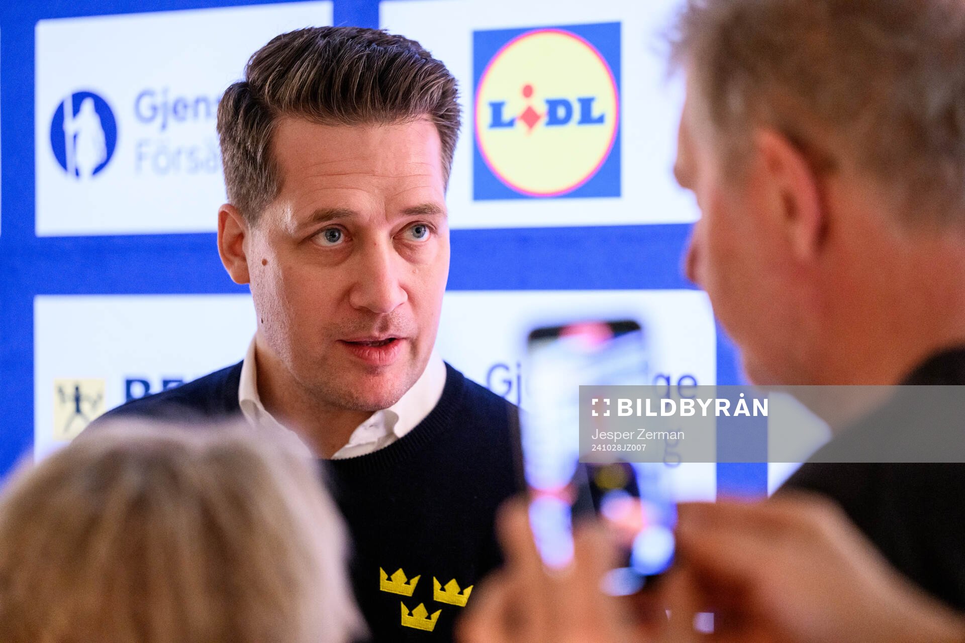 Tre Kronors förbundskapten Sam Hallam