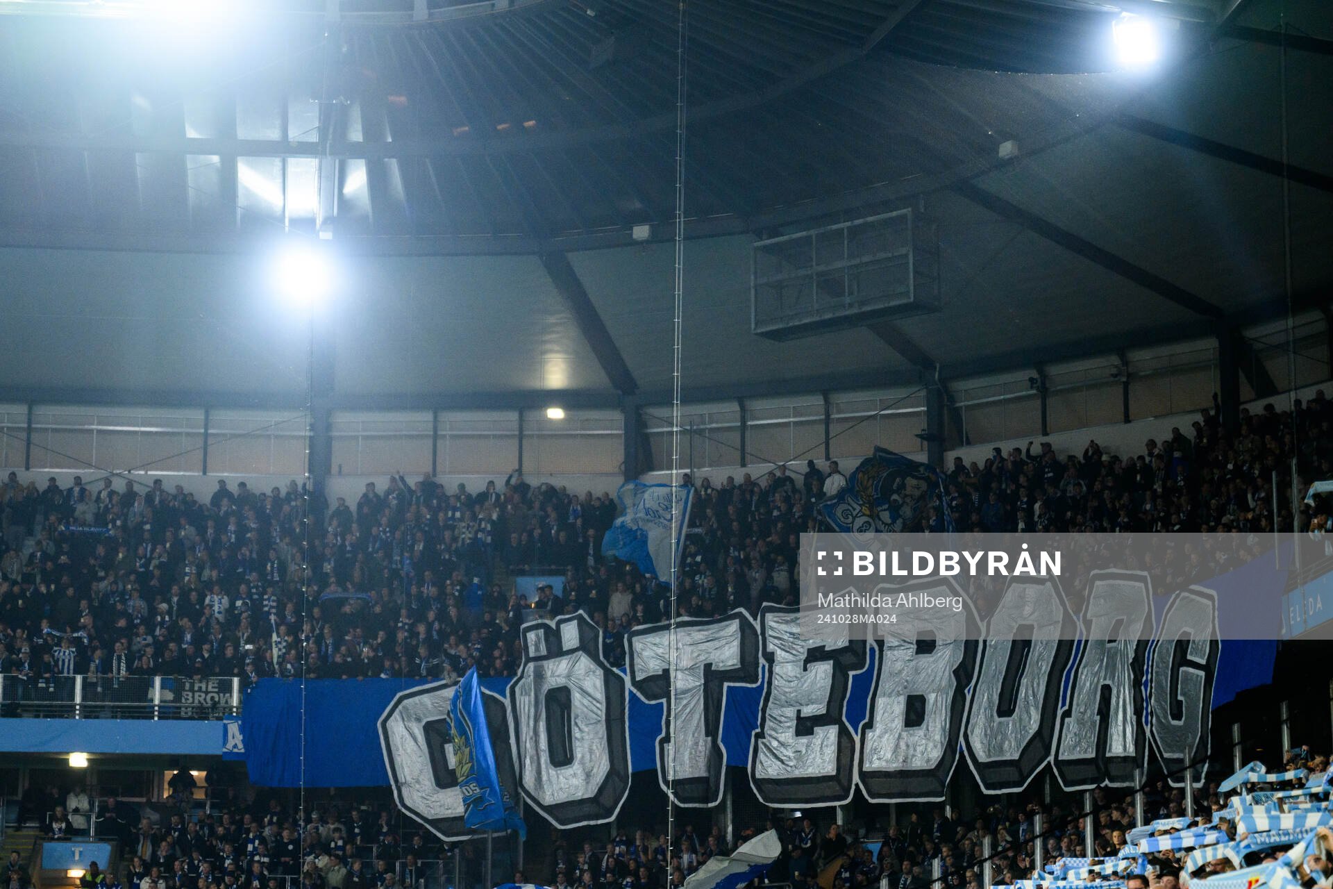 IFK Göteborgs supportrar med ett tifo