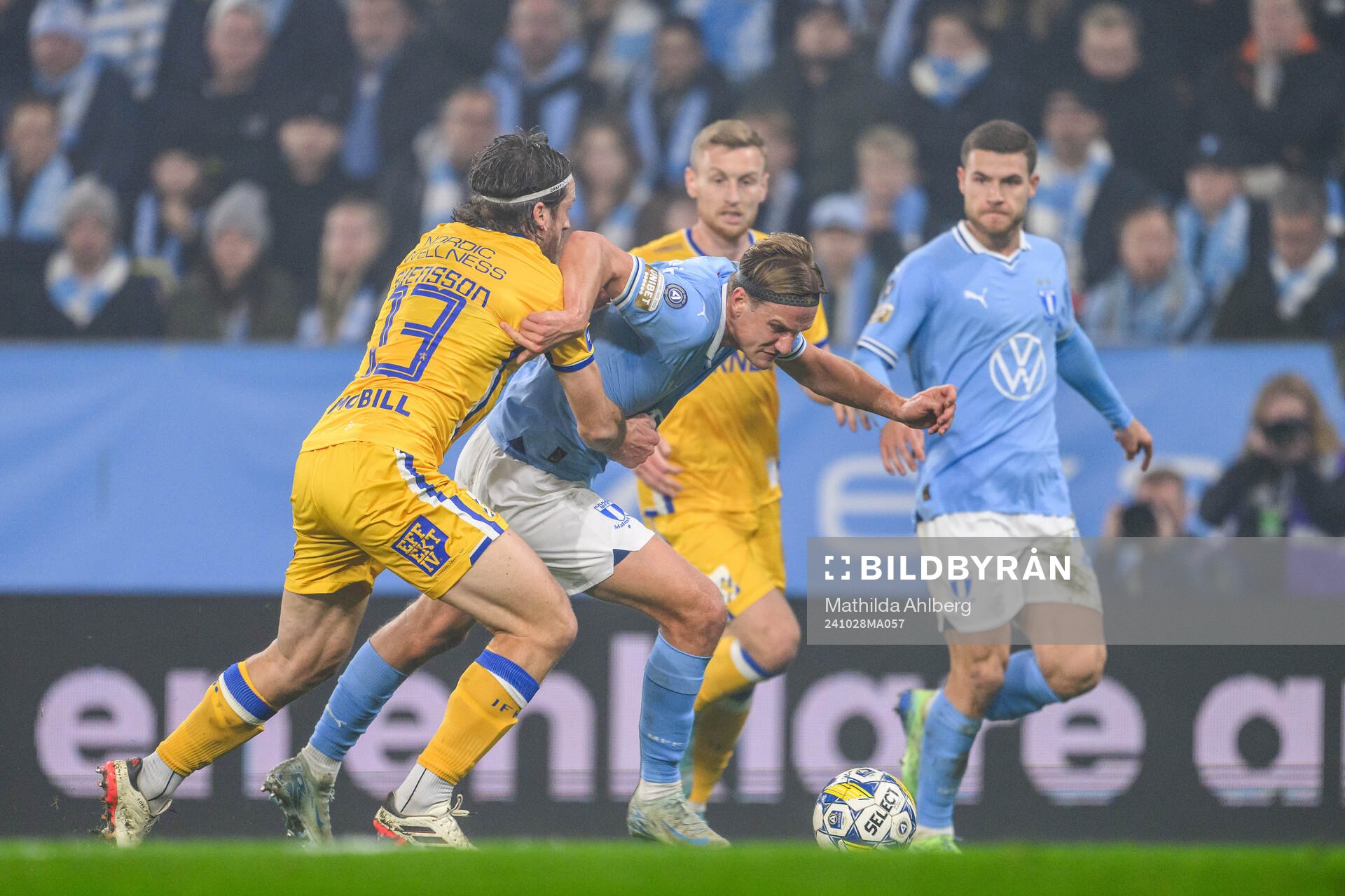 IFK Göteborgs Gustav Svensson och Malmö FFs Erik Botheim