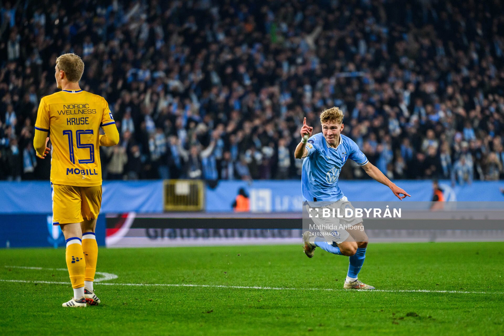 Malmö FFs Hugo Bolin jublar