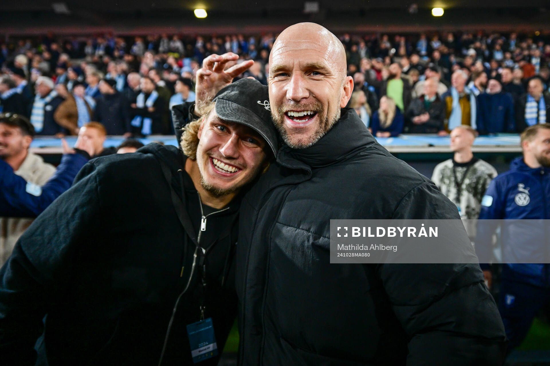 Malmö FFs tränare Henrik Rydström och Sebastian nanasi