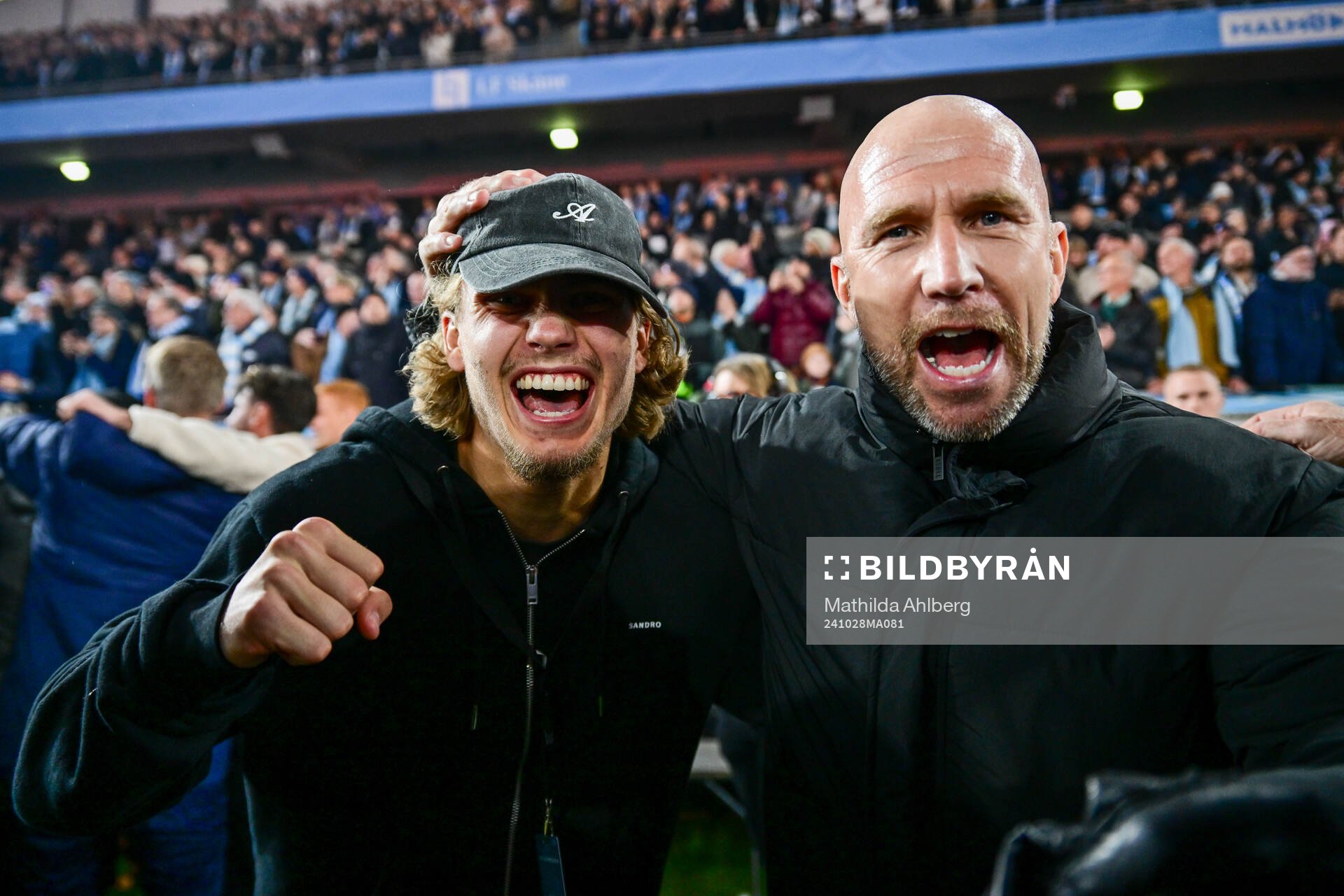 Malmö FFs tränare Henrik Rydström och Sebastian nanasi