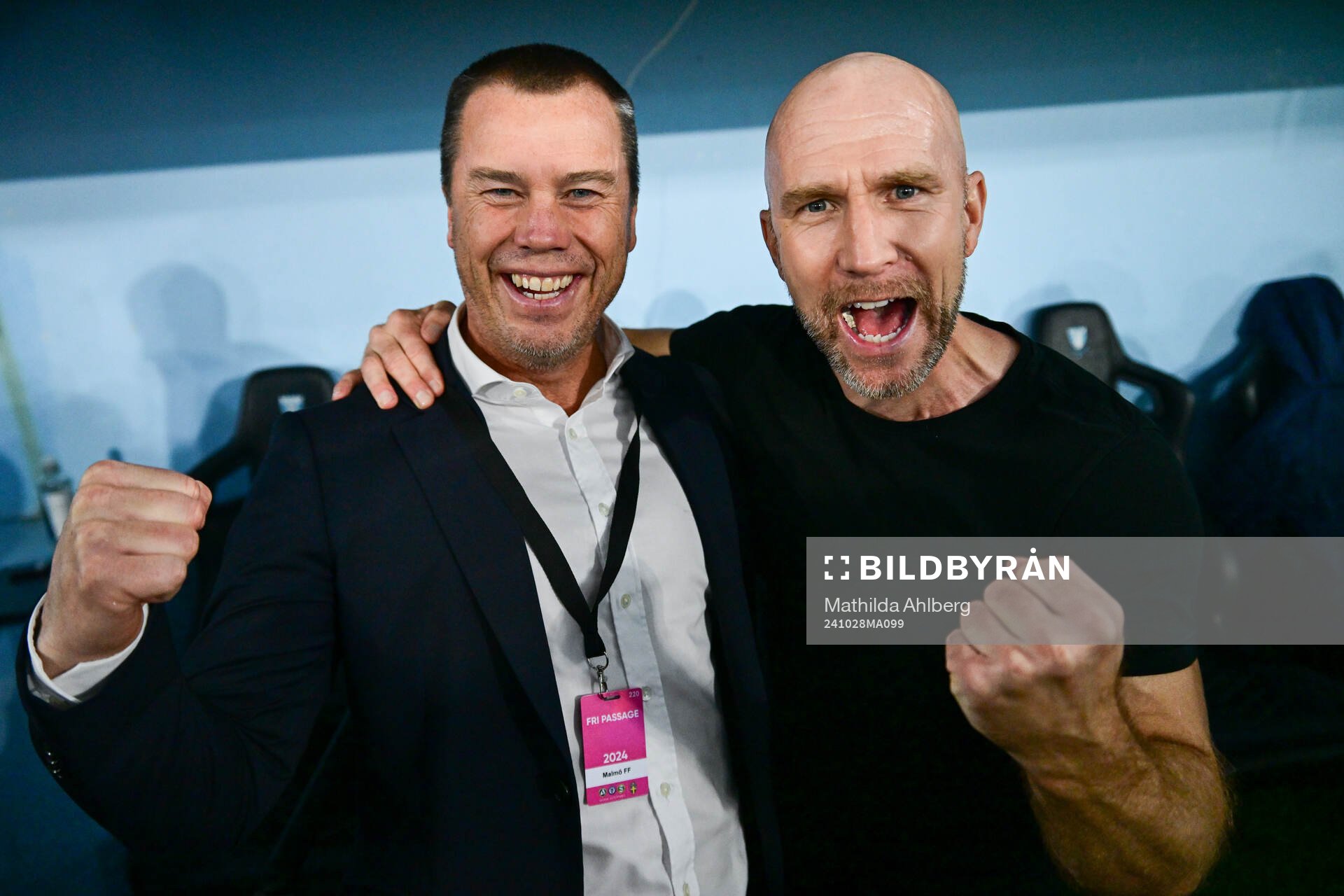 Malmö FFs sportchef Daniel Andersson och tränare Henrik
