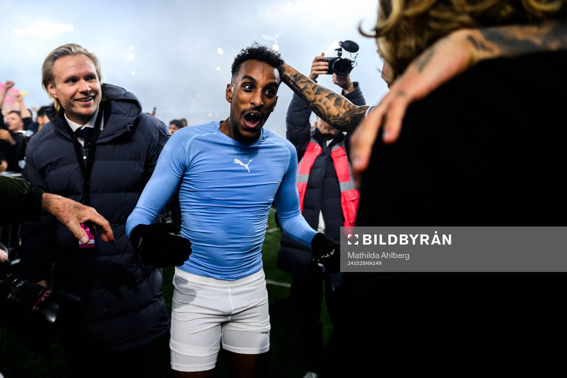 Malmö FFs Taha Ali jublar