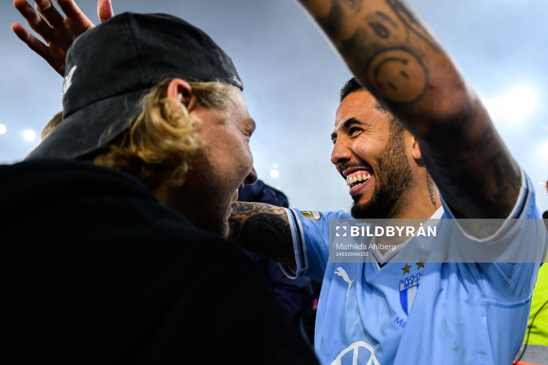Malmö FFs Sergio Pena jublar