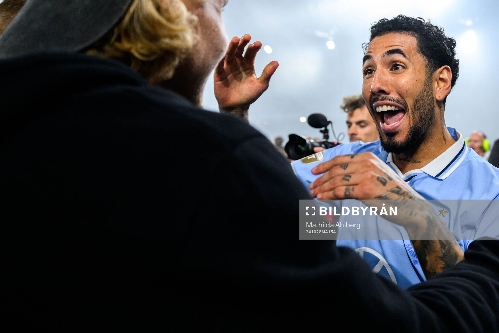 Malmö FFs Sergio Pena jublar