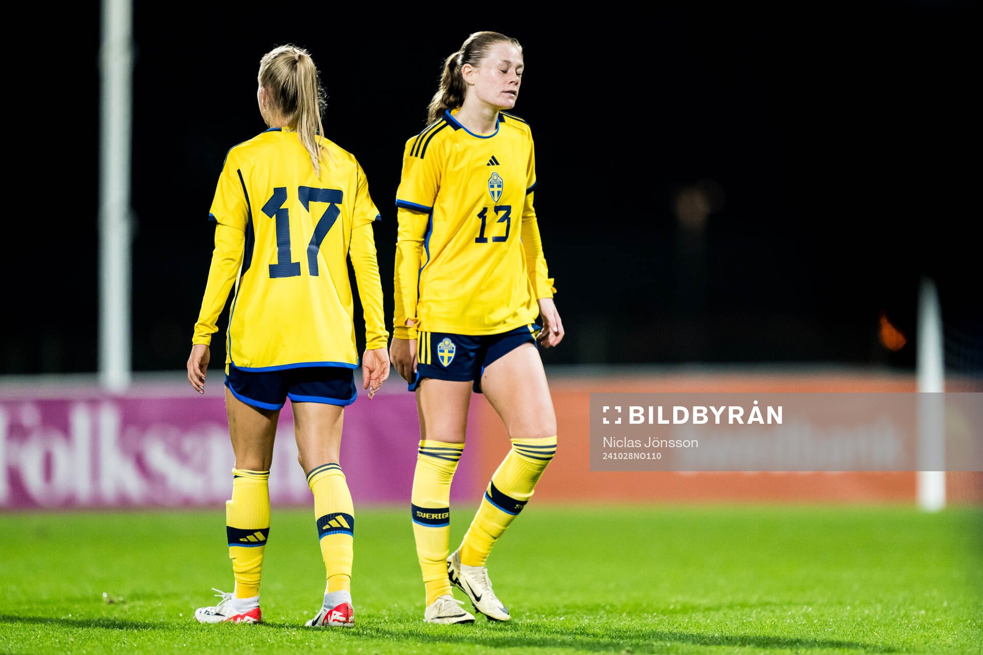 Sofia Reidy of Sweden  looks dejected