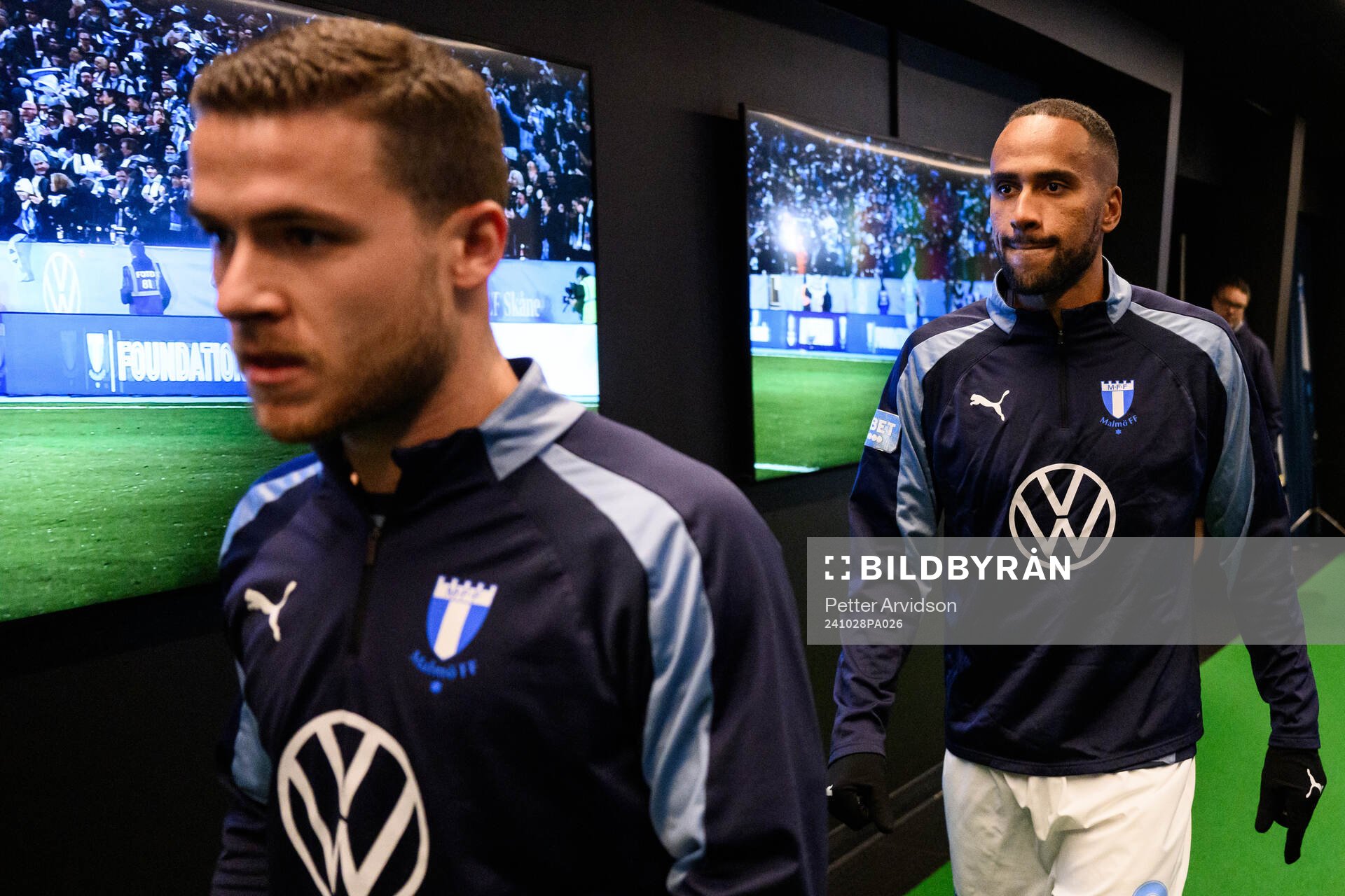 Malmö FFs Gabriel Busanello och Isaac Kiese Thelin
