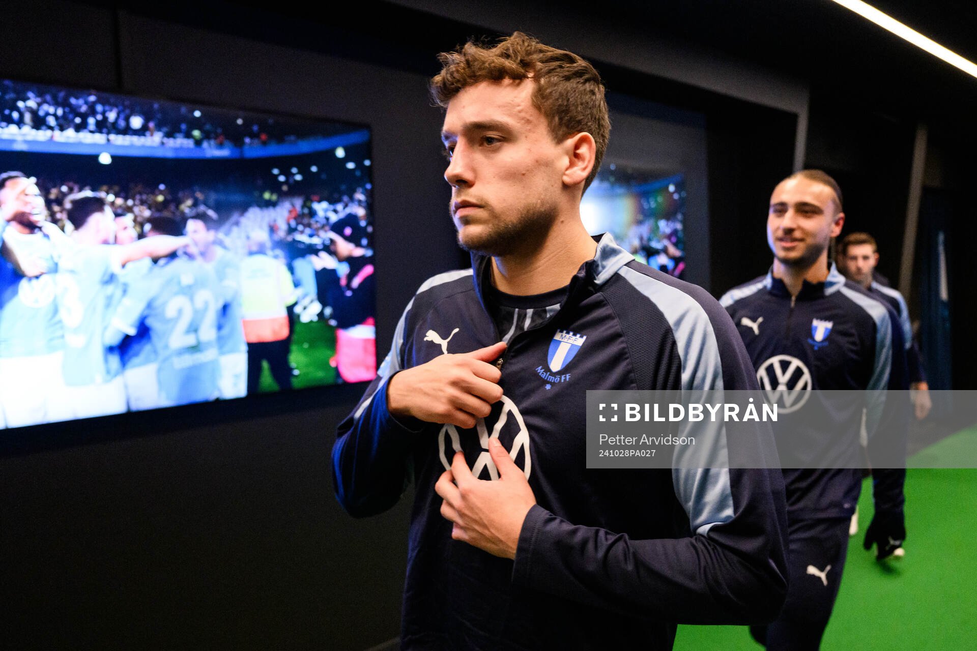 Malmö FFs Colin Rösler  fotbollsmatchen i Allsvenskan